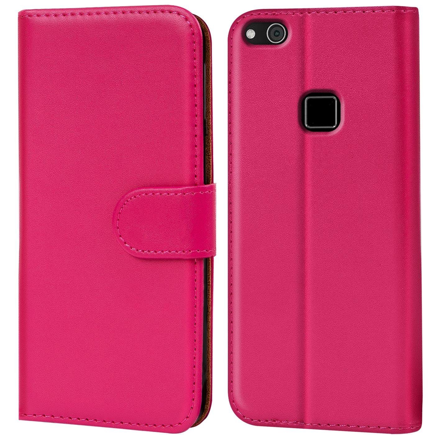 CoolGadget Handyhülle Book Case Handy Tasche für Huawei P10 Lite 5,2 Zoll, Hülle Klapphülle Flip Cover für P10 Lite Schutzhülle stoßfest