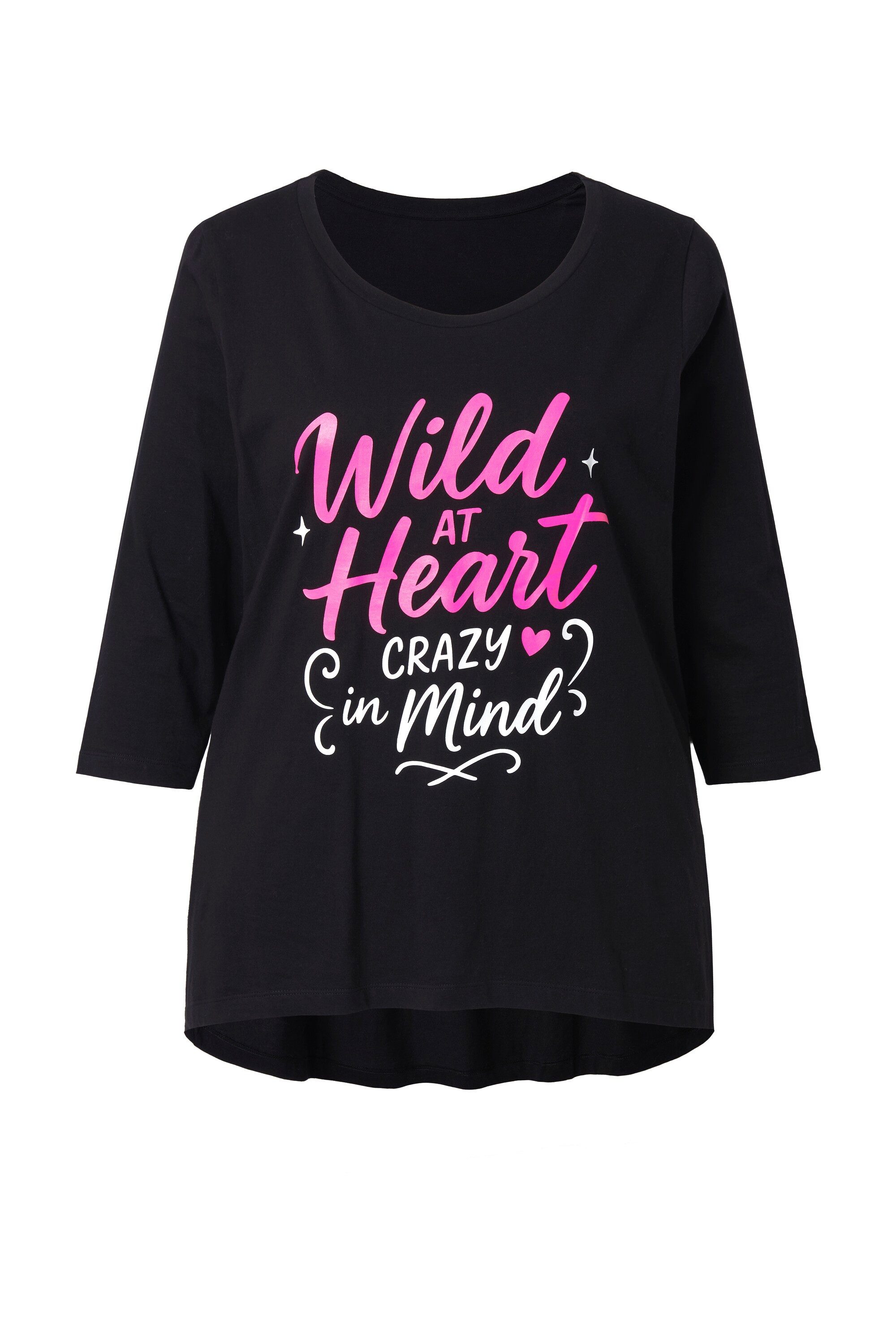 Angel of Style T-Shirt T-Shirt A-Linie Schriftzug 3/4-Ärmel günstig online kaufen