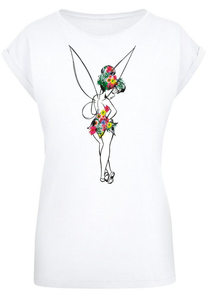 F4NT4STIC T-Shirt Disney Peter Pan Flower Power Premium Qualität, Sehr  weicher Baumwollstoff mit hohem Tragekomfort