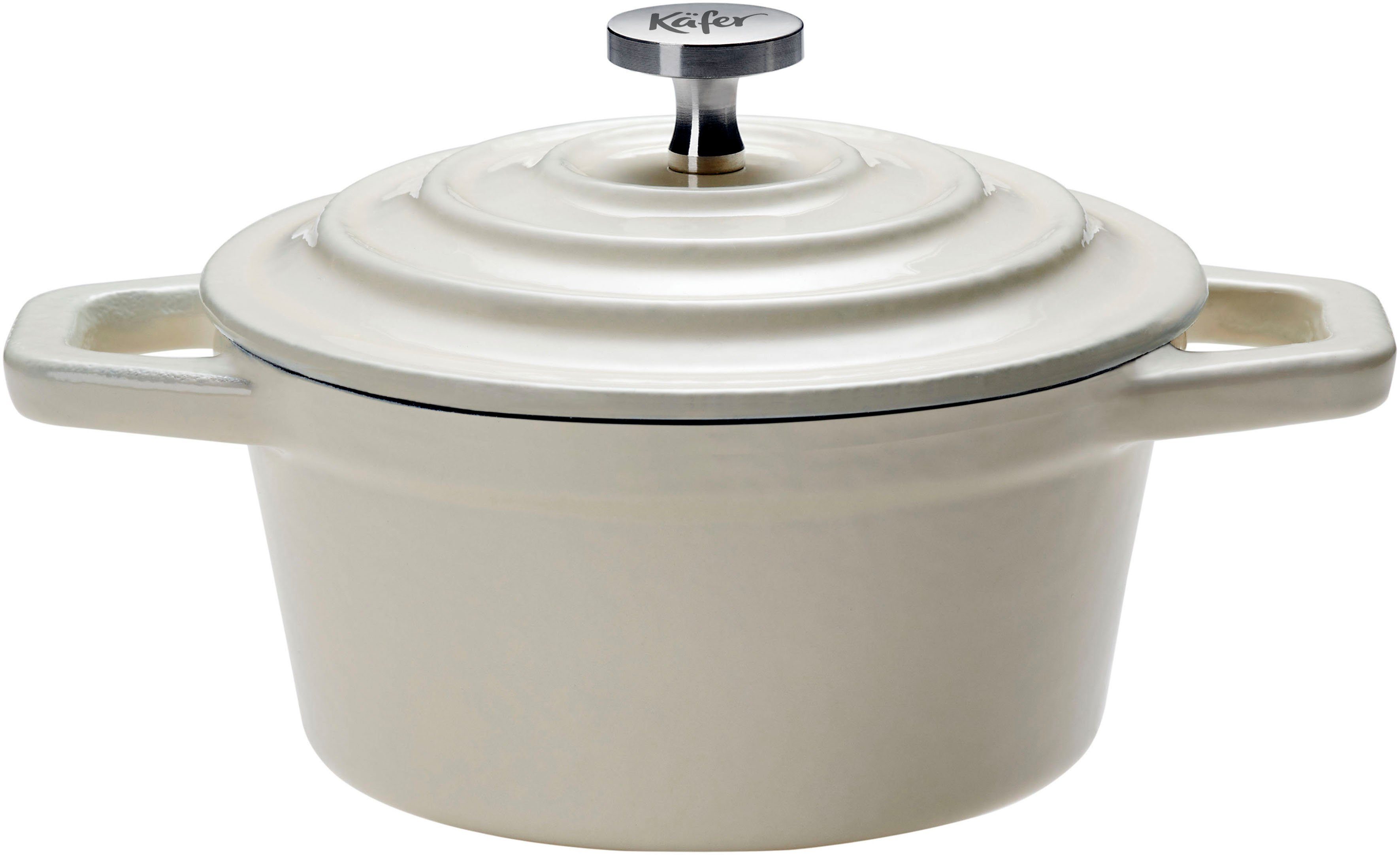 Käfer Serviertopf Mini-Cocotte, Gusseisen (Set, 2-tlg), Induktion, 250 ml