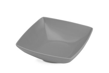 Konsimo Teller-Set EPIRI Geschirrset Suppenteller 6 Personen (6-tlg), 6 Personen, Keramik, quadratisch, Spulmachinen- und Mikrowellengeeignet