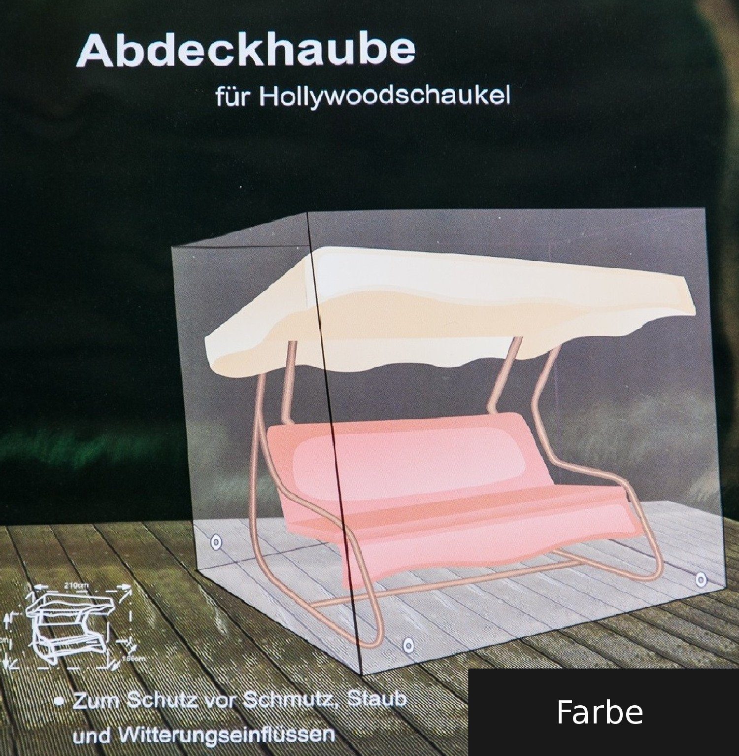 BURI Schutzplane Hollywoodschaukel Abdeckhaube anthrazit Schutzhülle günstig online kaufen