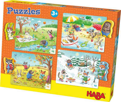 Haba Puzzle »Jahreszeiten«, 60 Puzzleteile