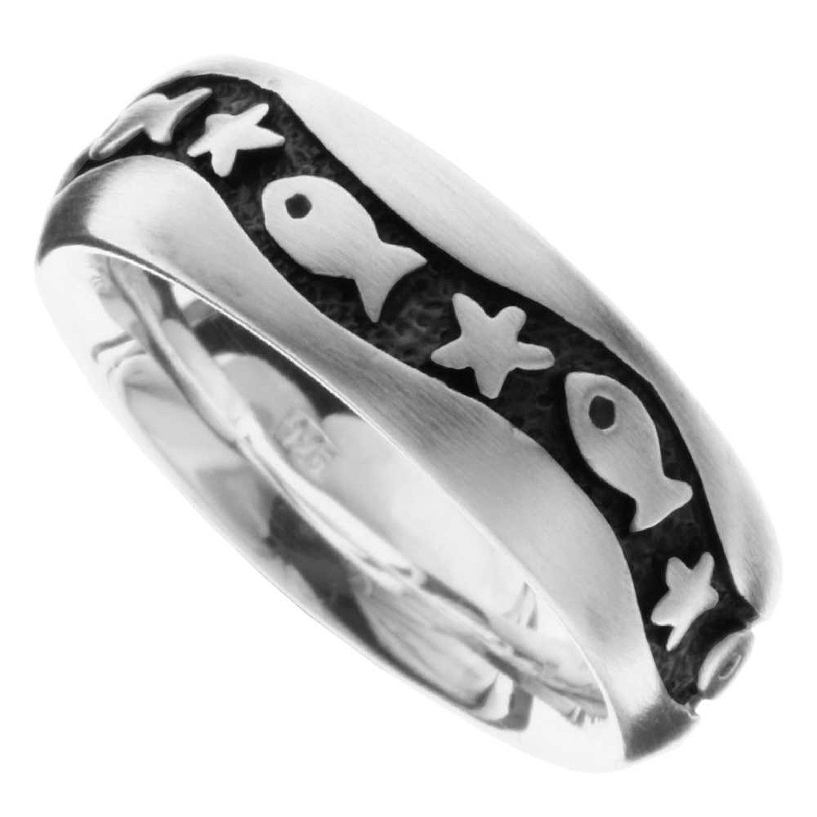 OSTSEE-SCHMUCK Fingerring Ostsee-Schmuck Ring Fisch & Stern Ring Fisch & St günstig online kaufen