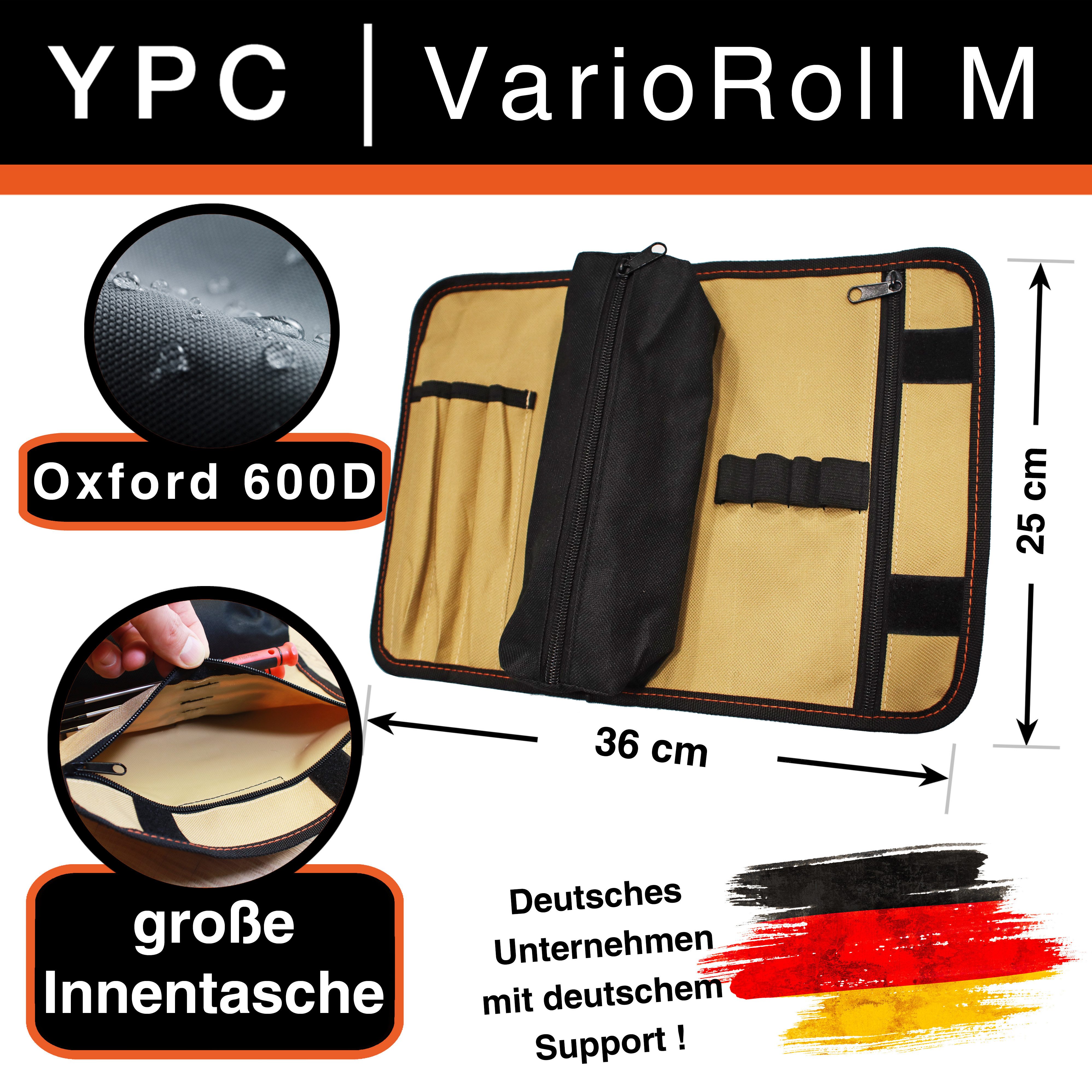 YPC Werkzeugtasche VarioRoll M, 36x25cm, 2 Reißverschlusstaschen