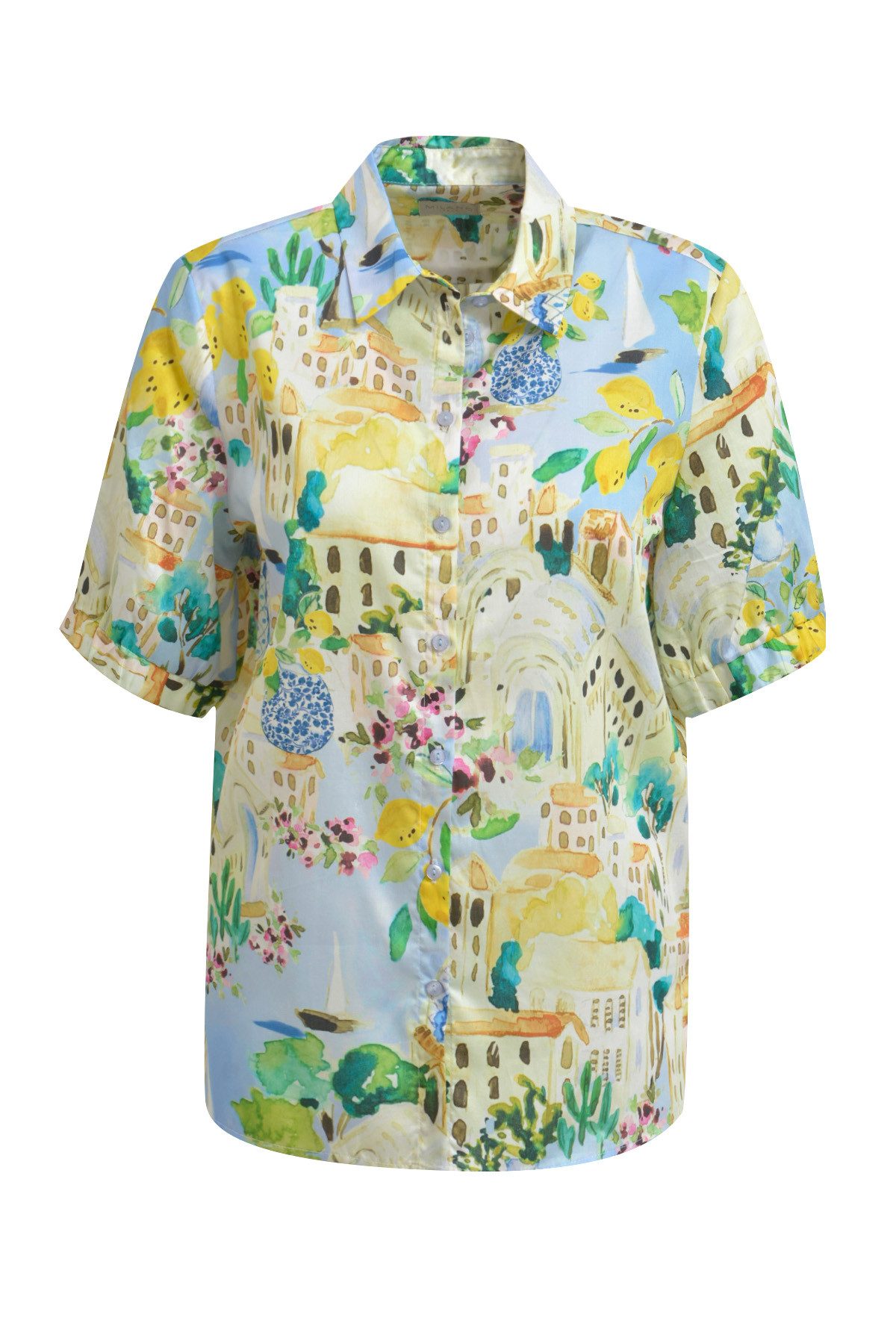 Milano Italy Hemdbluse SHIRT BLOUSE 1/2 SLE