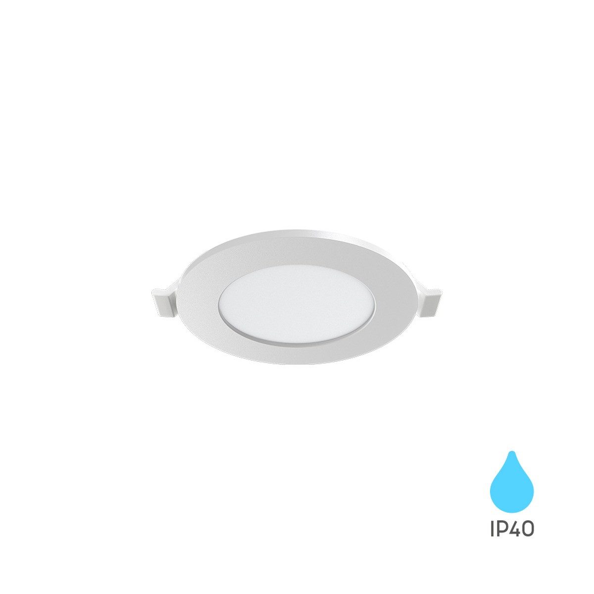 Braytron LED Einbaustrahler Einbaustrahler Panel Led 3W flach 68mm weiß 220 Lumen, LED fest integriert, kaltweiß, Neutralweiß, 3CCT, Warmweiß, Intrigierter Trafo, 230V Anschluss, Flach, 3CCT Technologie