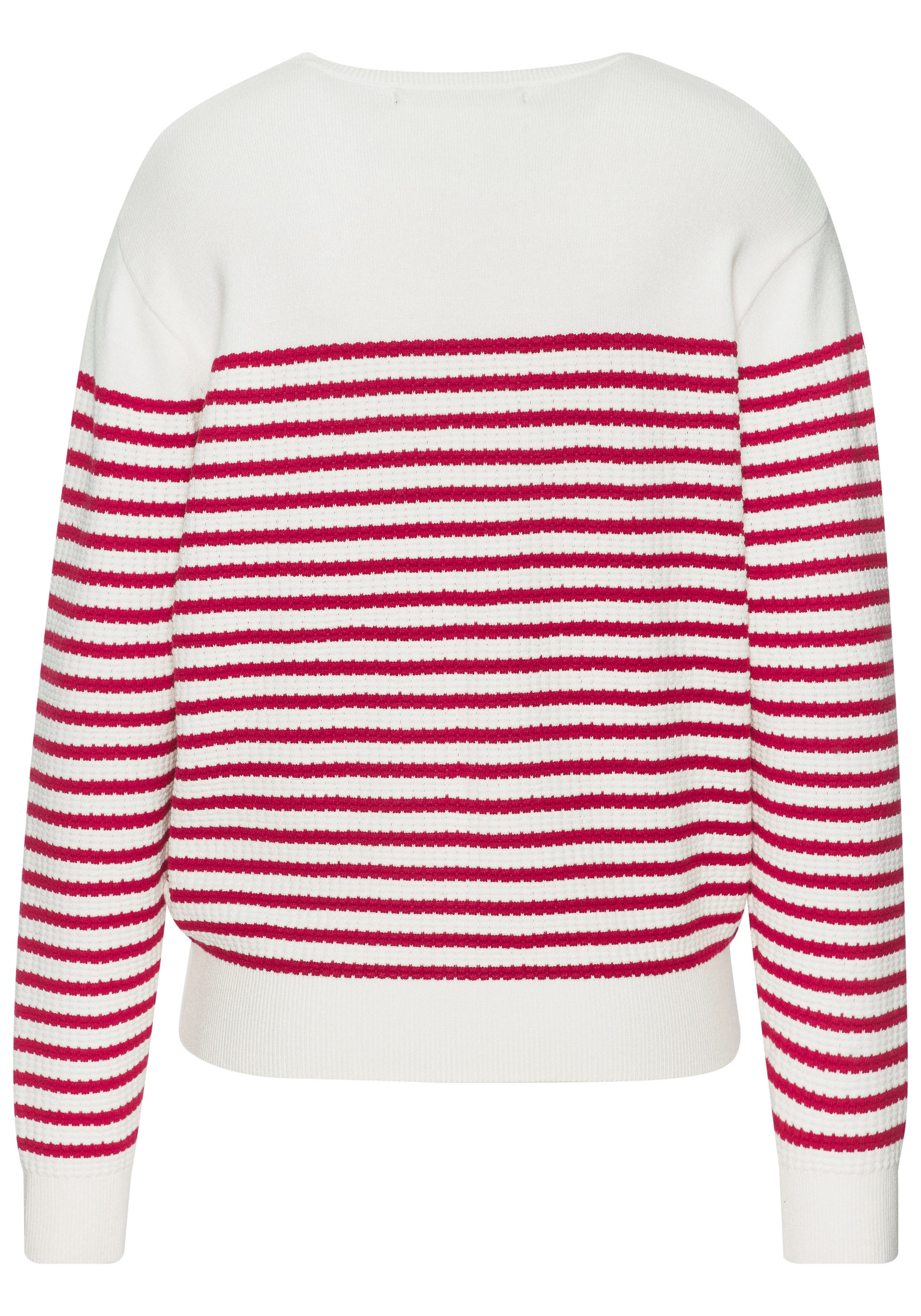 French Connection Sweater Maritimer Streifenlook aus soften Strukturstrick, Loungewear – Bild 4 von 5