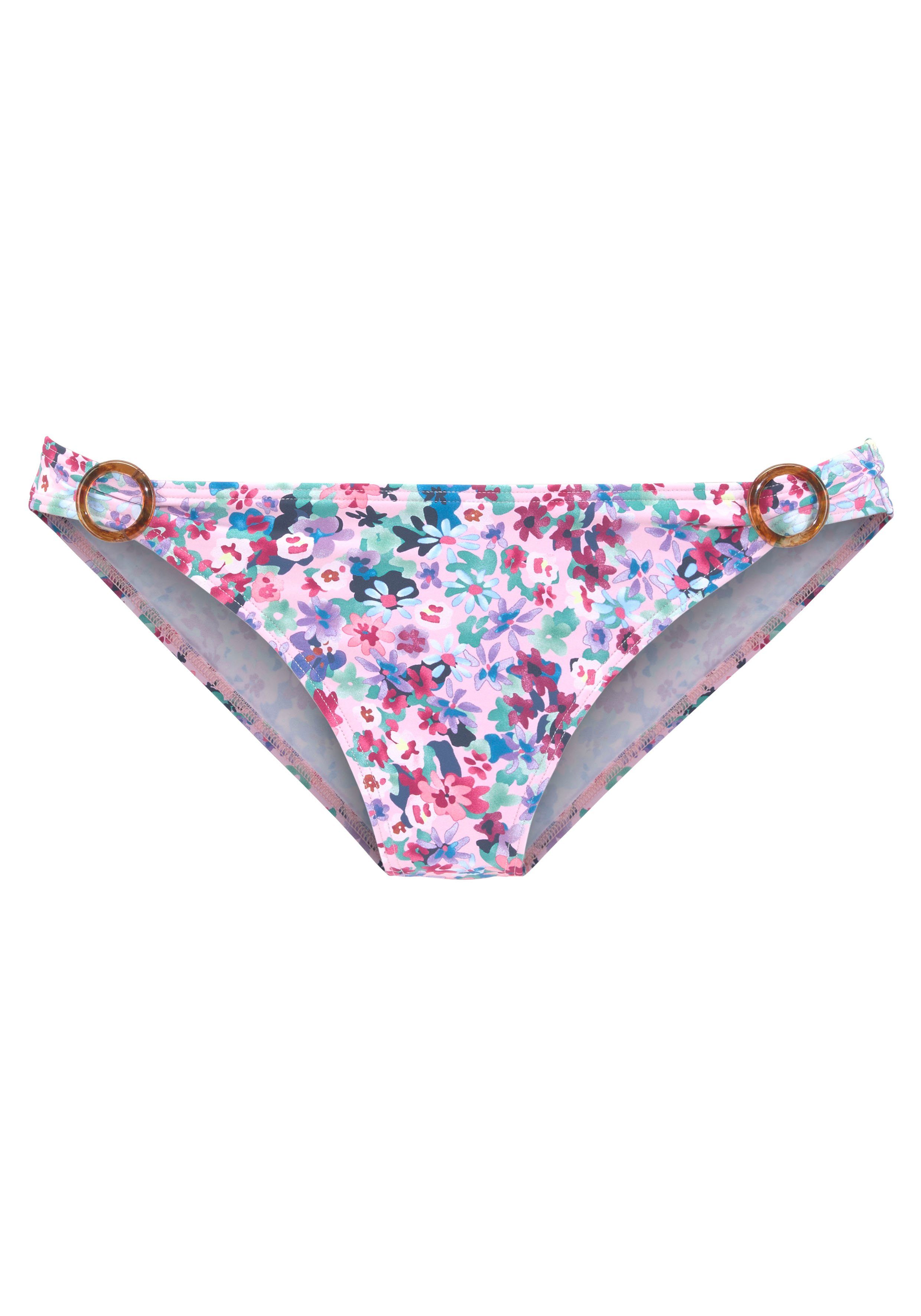 s.Oliver Bikini-Hose Scatter mit seitlichen Ringen günstig online kaufen