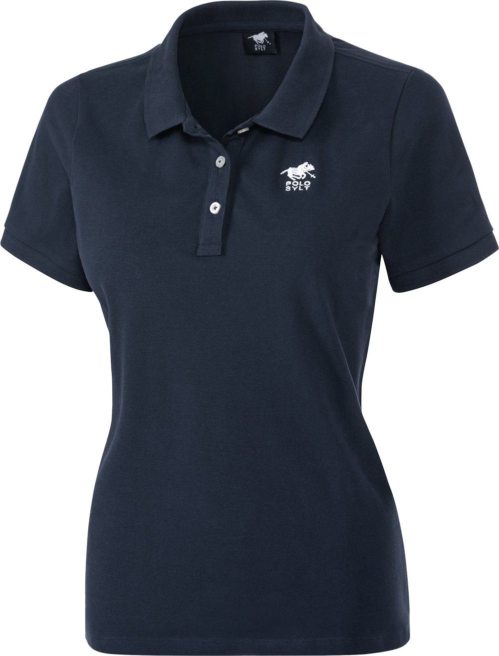 Polo Sylt Poloshirt aus weichem, anschmiegsamem und pflegeleichtem Stretch-Piqué marine