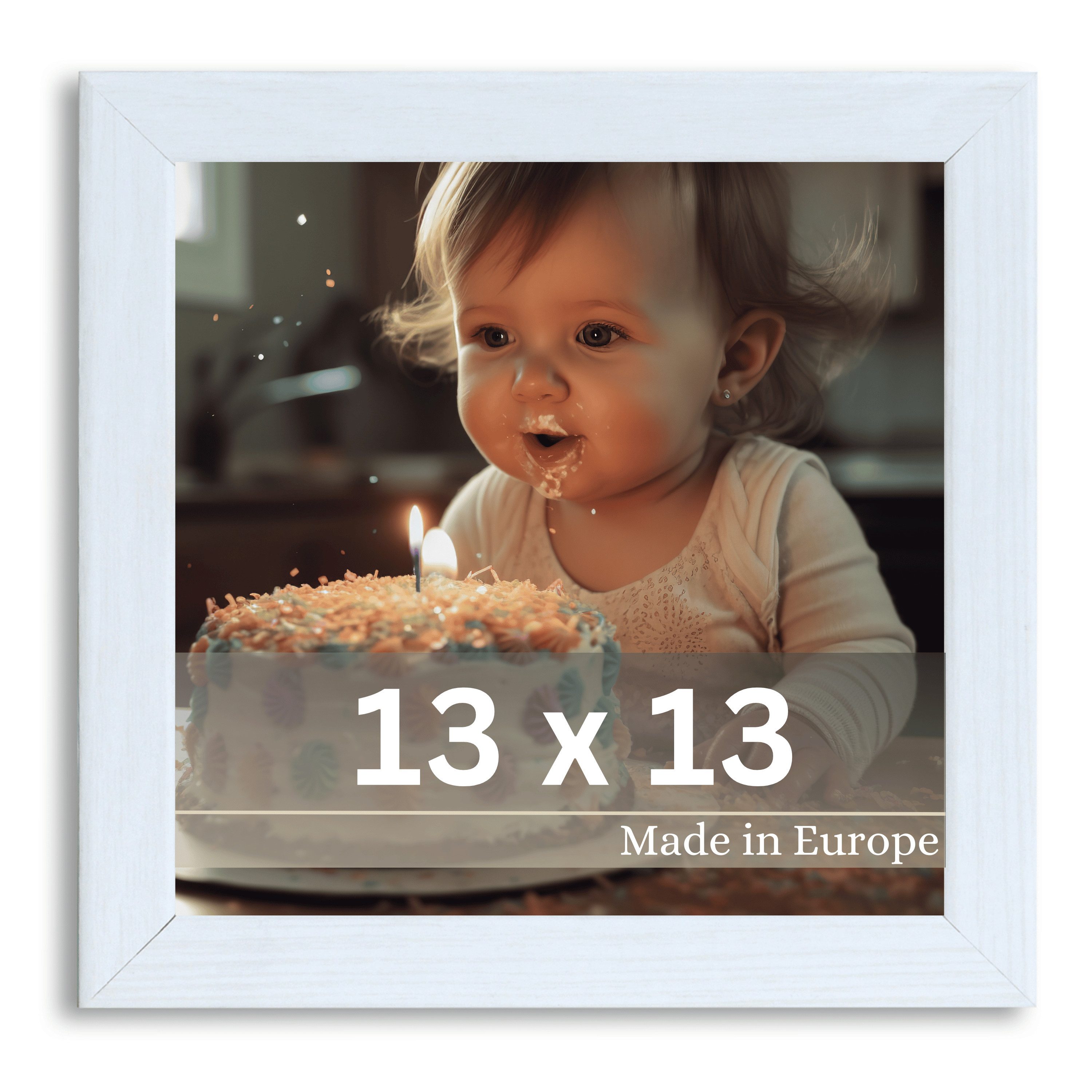 Victor (Zenith) Bilderrahmen Klee, Bilderrahmen Weiß 13x13 cm, Bilderrahmen günstig online kaufen