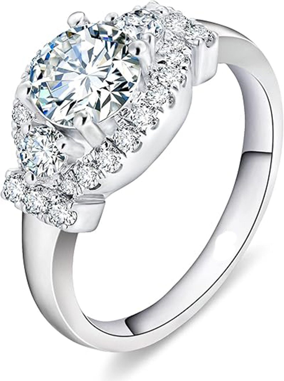 Jumpeak Diamantring ring damen,ring gold,ring gold damen,ring gold damen 585 echtgold, geschenk für frau,liebes geschenk für sie,valentinstag geschenkfür sie