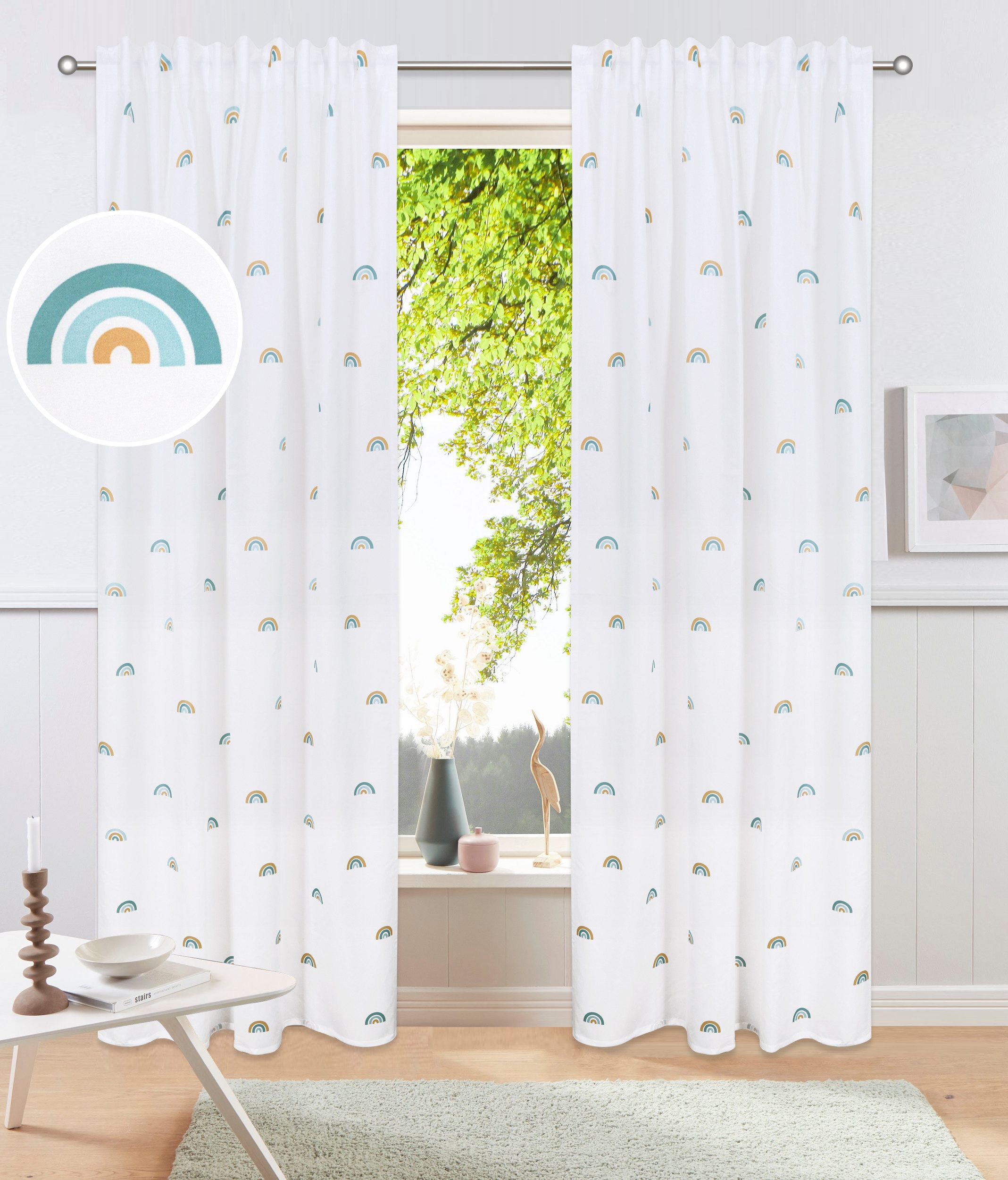 my home Gardine Elyna (1 St), Multifunktionsband, halbtransparent günstig online kaufen