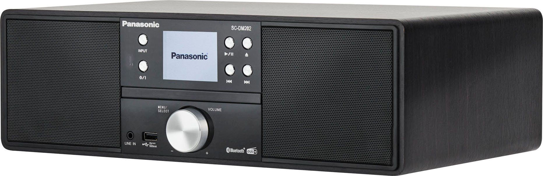 Panasonic DM202 Stereoanlage (Digitalradio (DAB), FM-Tuner, UKW mit RDS, 24 W)