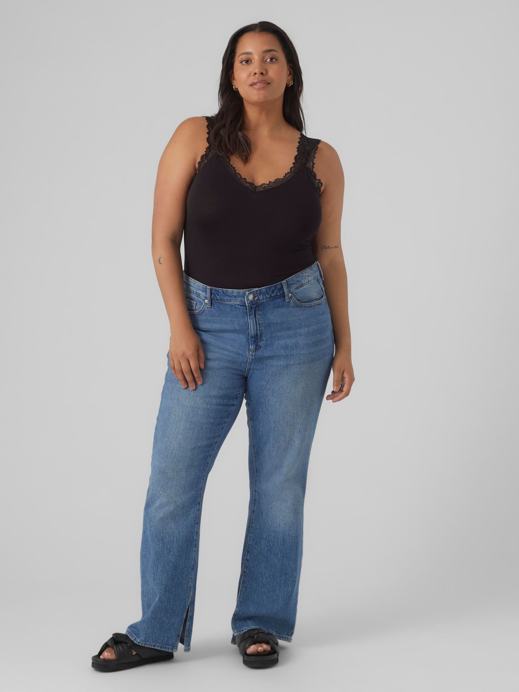 Vero Moda Curve Spitzentop VMCROSA SL TOP JRS NOOS CUR