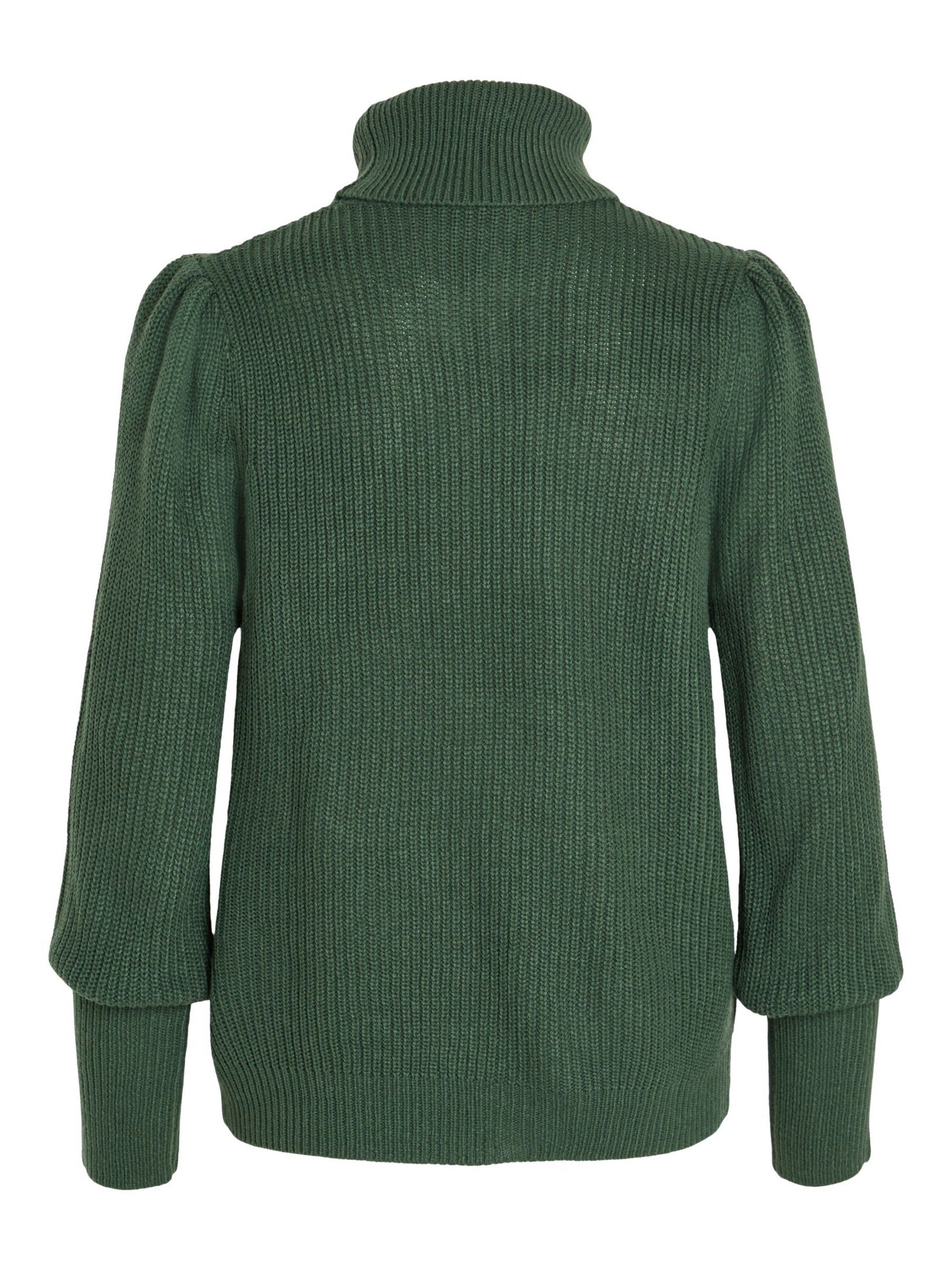 Vila Strickpullover Lou (1-tlg) Drapiert/gerafft