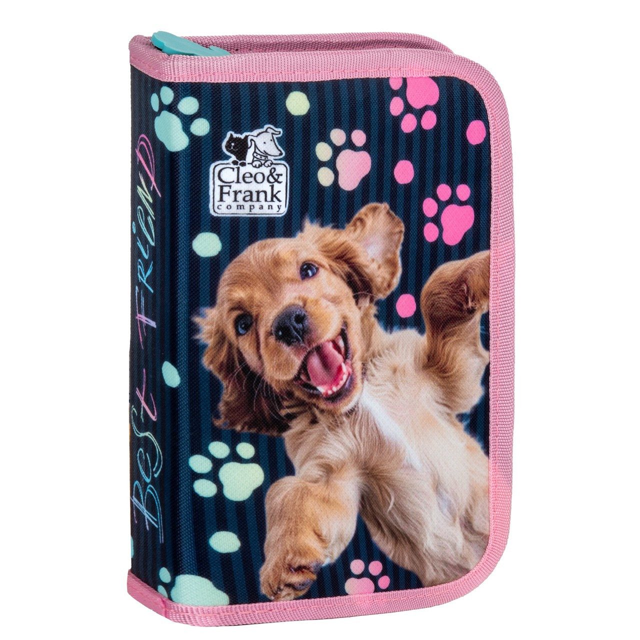 DERFORM Federtasche Süßer Hund Federmäppchen gefüllt Federmappe Stifte Mäppchen, 22tlg.