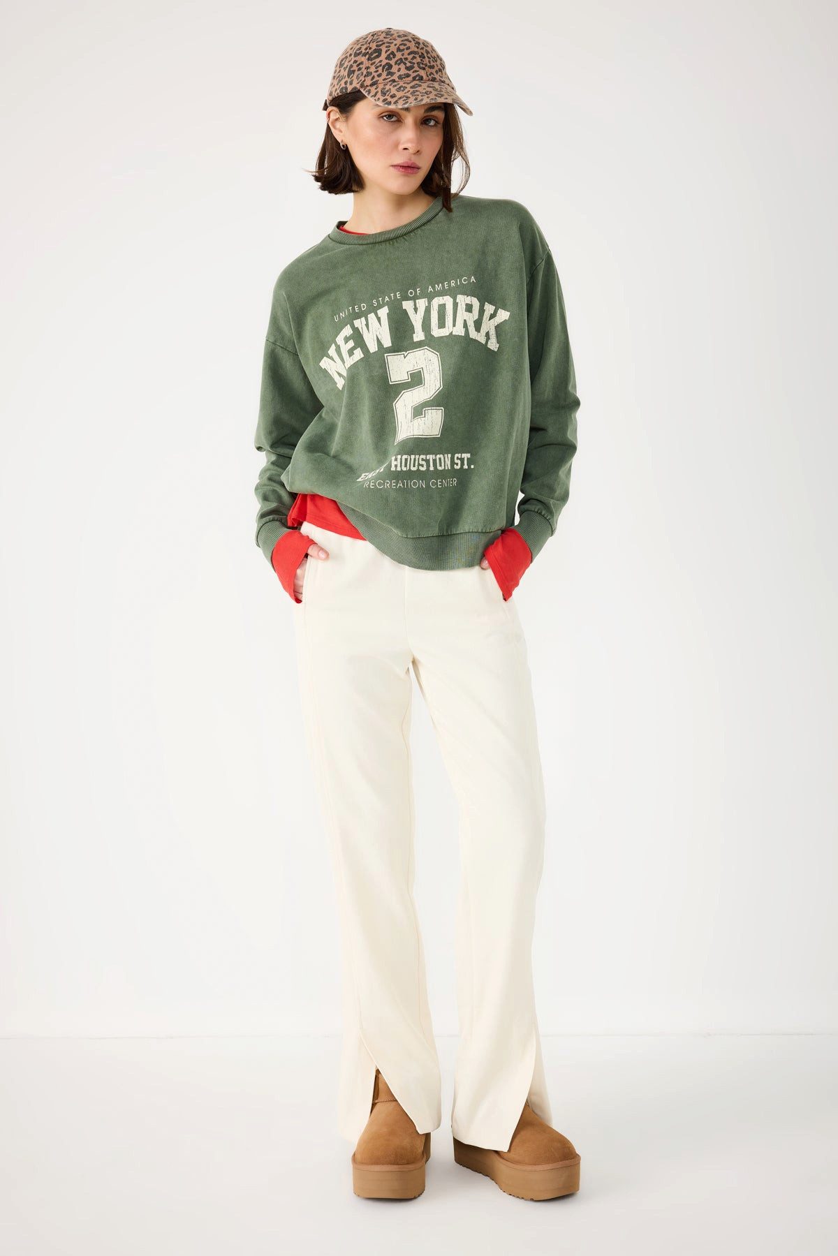 No Matter What Kapuzensweatshirt Bedrucktes Oversize-Sweatshirt