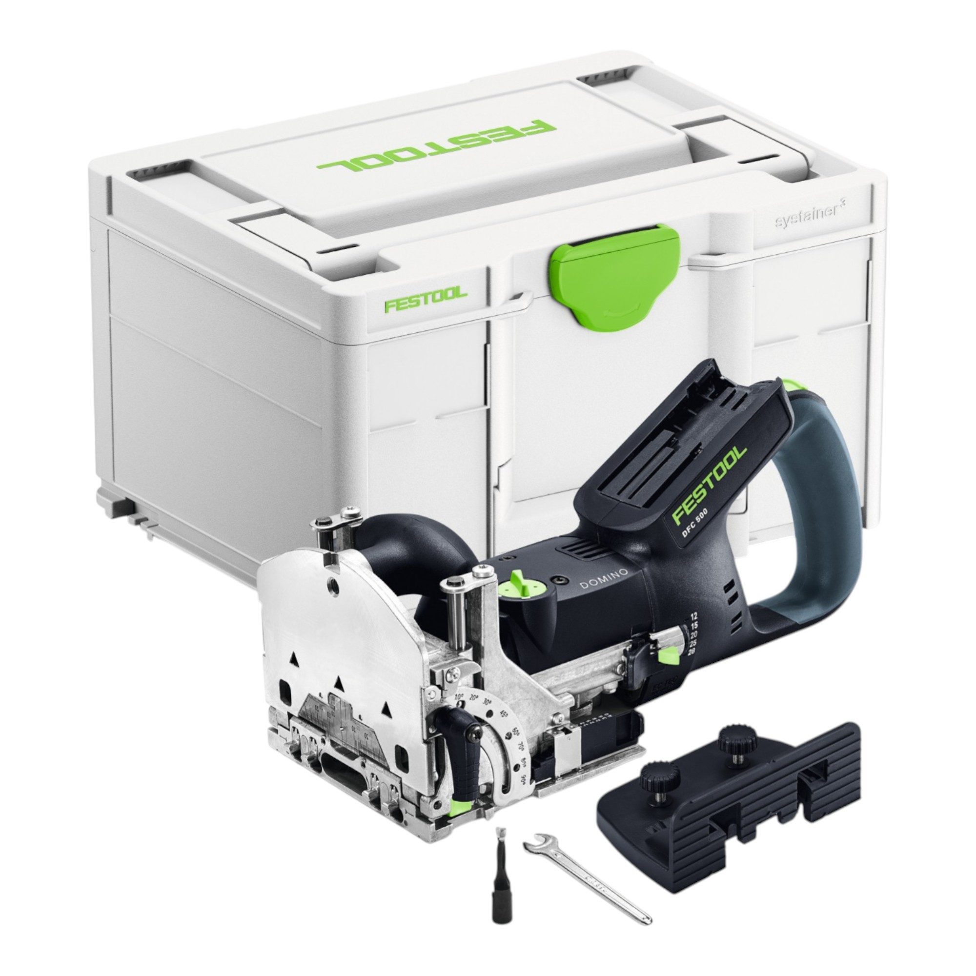 FESTOOL Fräse DFC 500 E-Basic DOMINO 18 V 4 - 10 mm + Systainer (578120) - ohne Ak