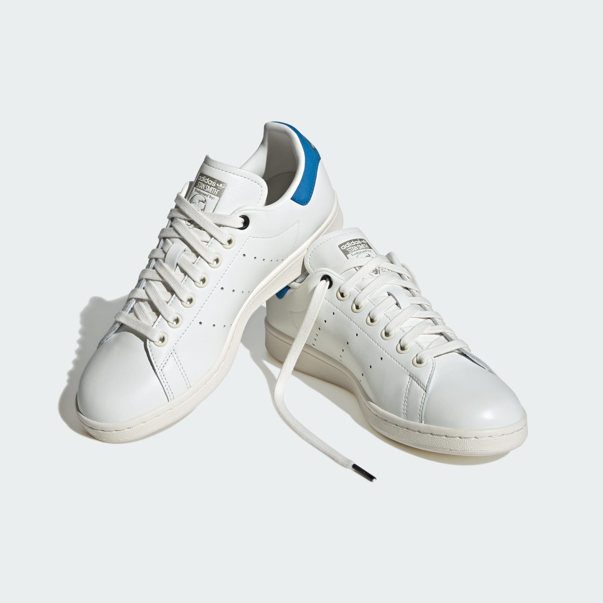 adidas Originals STAN SMITH SCHUH Sneaker Core White / Blue Bird / Core Black