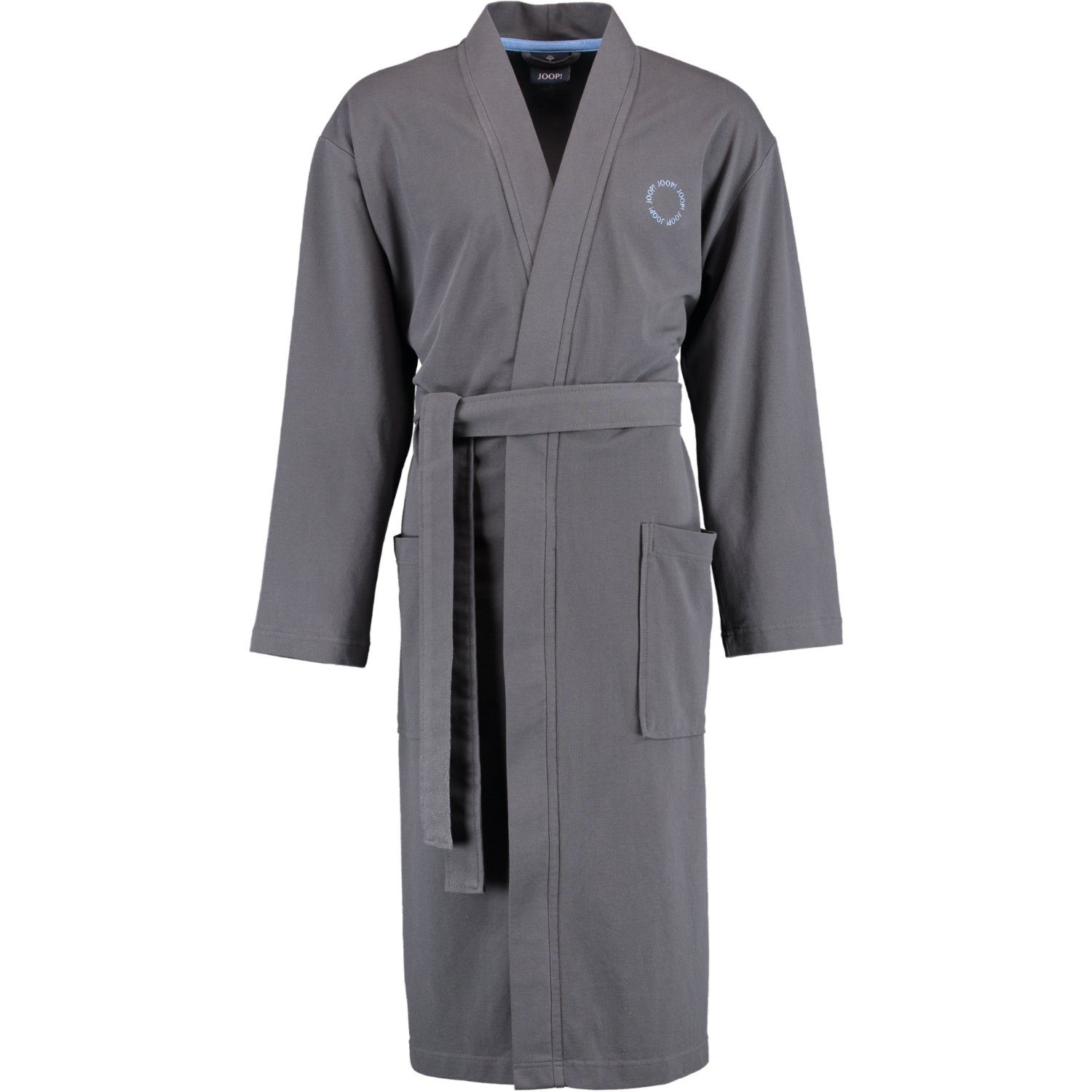 Joop! Herrenbademantel 1655 Kimono Pique, Kimono, 100% Baumwolle Anthrazit (71) | Herren Bademäntel