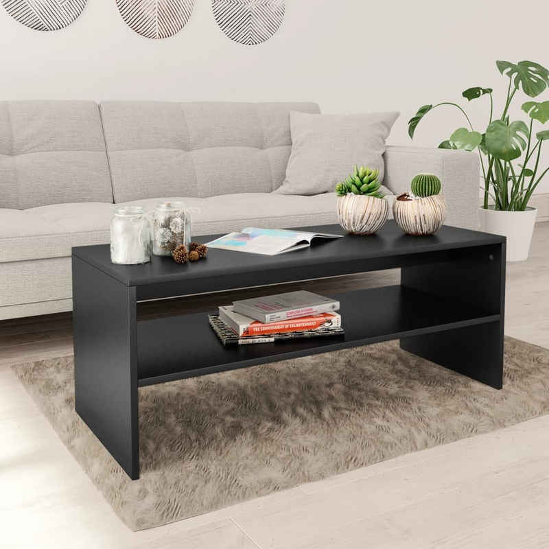 vidaXL Couchtisch Couchtisch Schwarz 100x40x40 cm Holzwerkstoff (1-St)