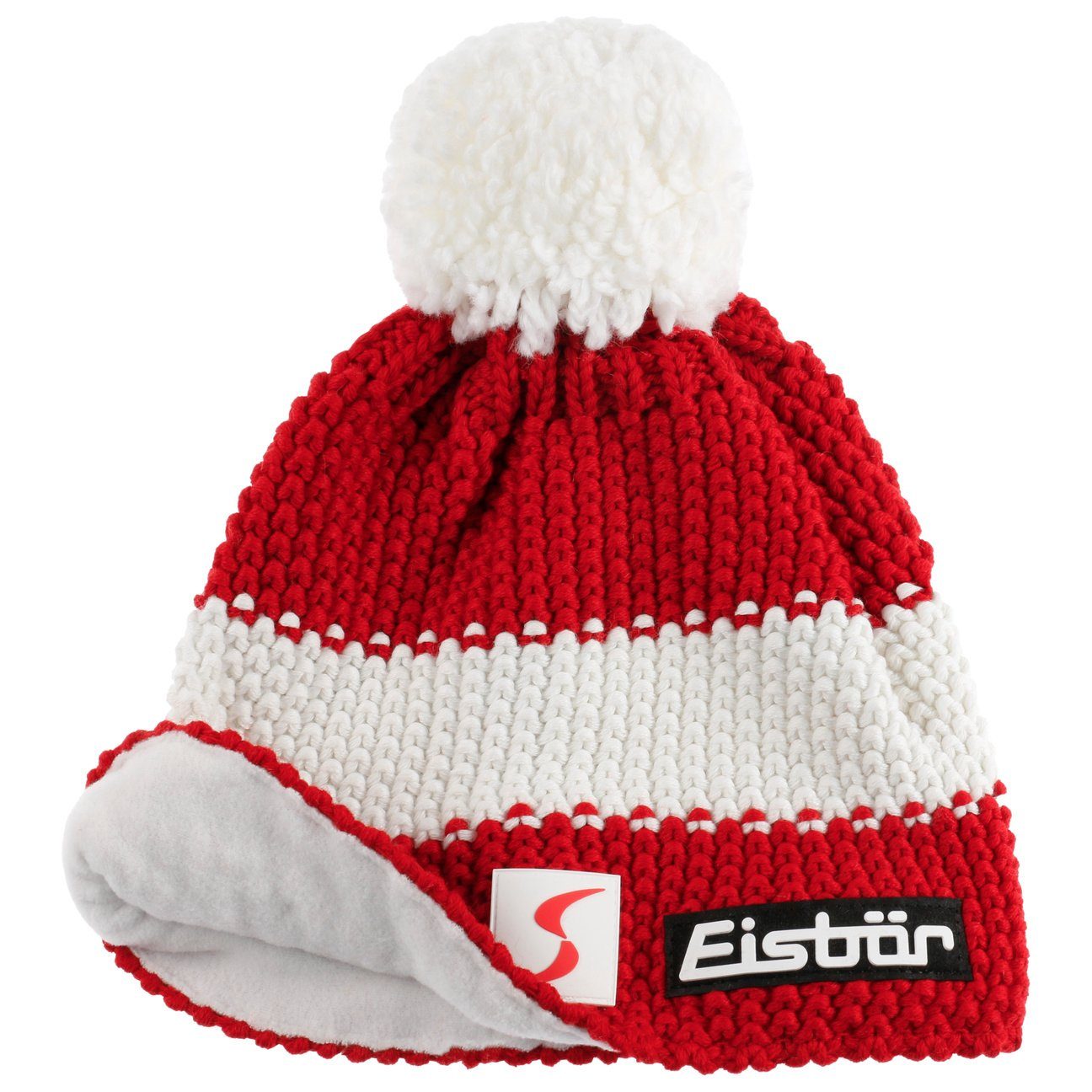 Eisbär Bommelmütze (1-St) Beanie mit Futter, Made in Austria