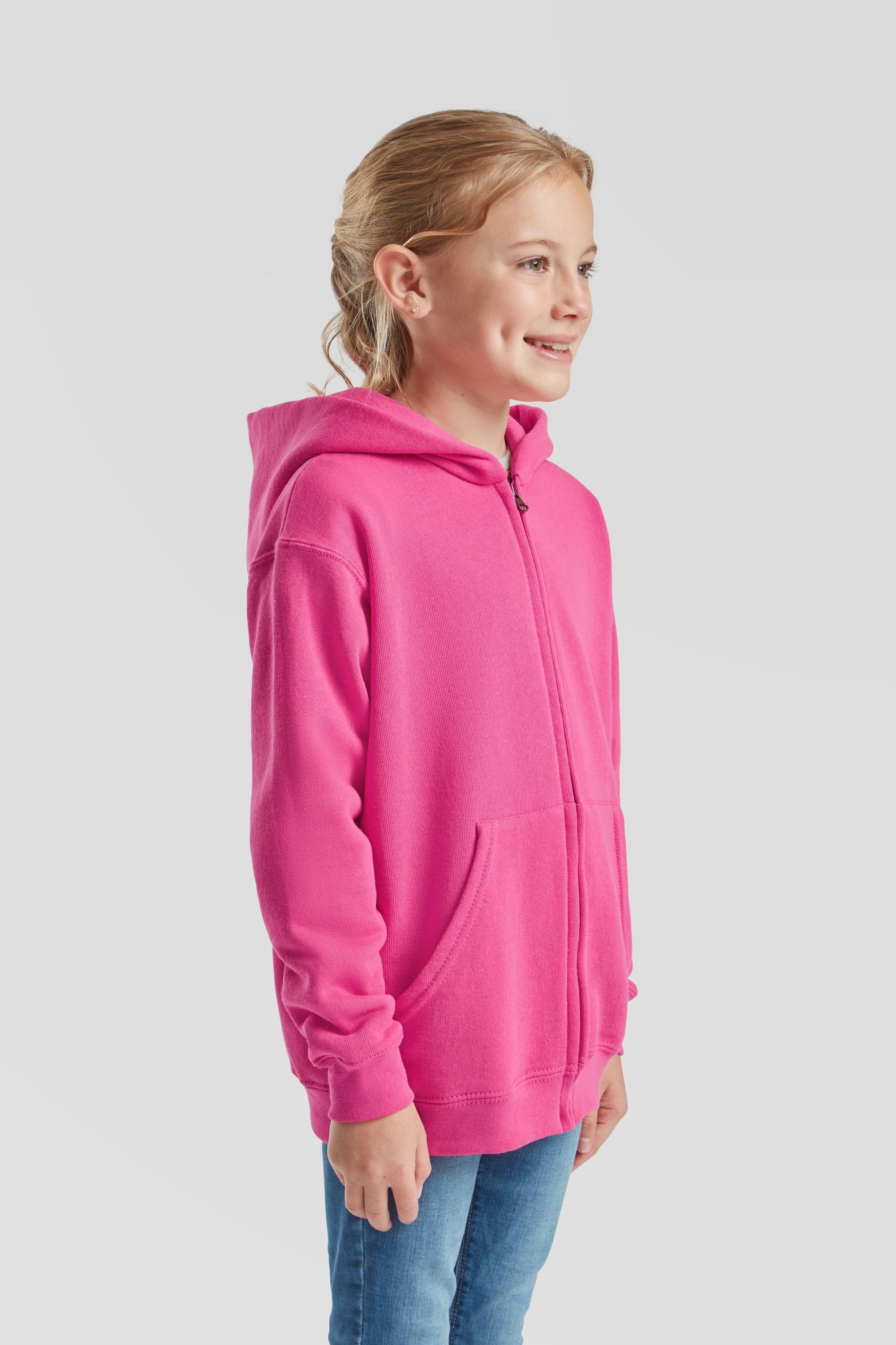 Fruit of the Loom Sweatjacke Classic Hooded Sweat Jacket Kids – Bild 4 von 5