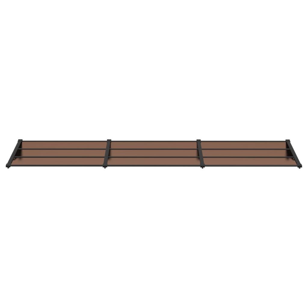 vidaXL Markise Türvordach Schwarz 358,5x90 cm Polycarbonat (1-St)