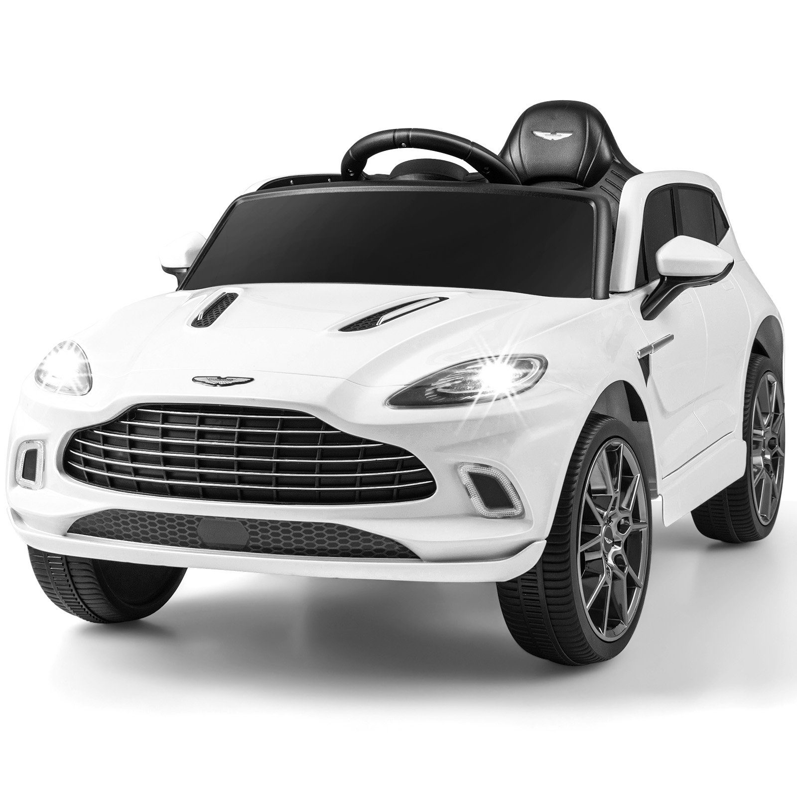 COSTWAY Elektro-Kinderauto Aston Martin, mit USB, FM, Musik, Fernbedienung