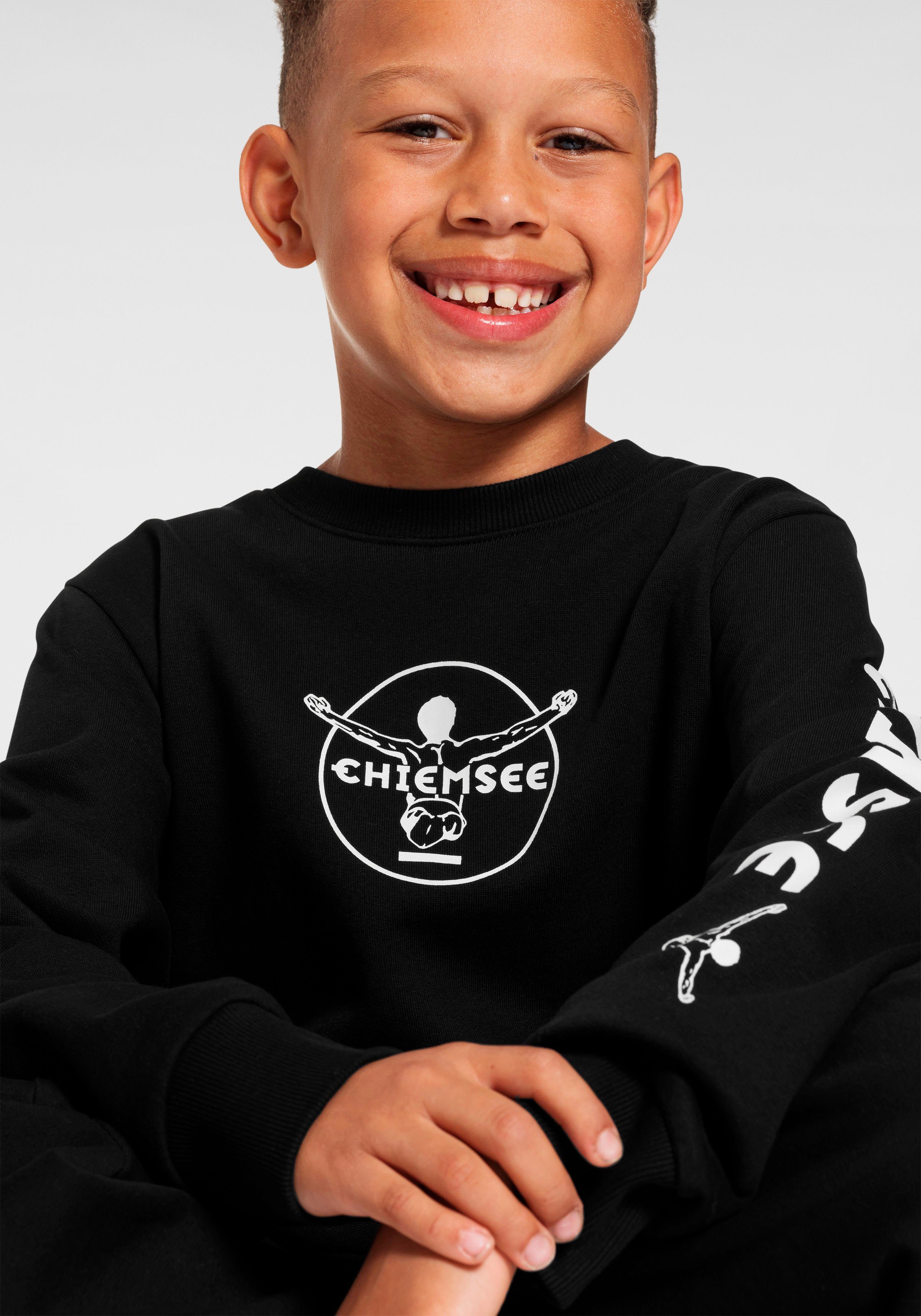 Chiemsee Shirt & (Set, Logo-Drucken Sweatshirt Hose 2-tlg., Jogginganzug Sweathose) mit & Sweatanzug