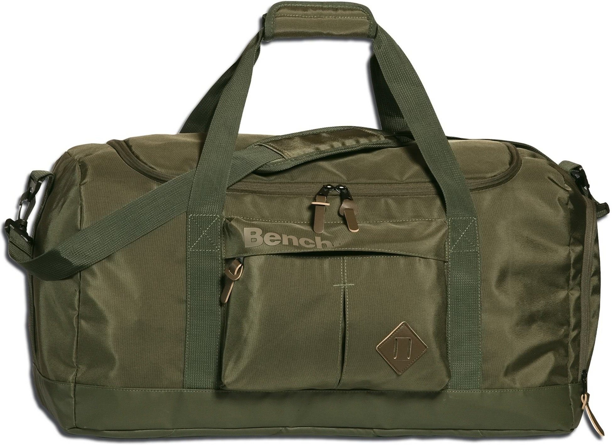 Bench. Reisetasche Bench Reisetasche Sporttasche Nylon (Sporttasche), Herren, Damen, Jugend Tasche strapazierfähiges Textilnylon olivgrün
