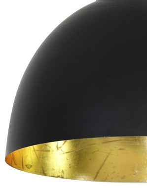 Light & Living Pendelleuchte KYLIE, 1-flammig, Goldgelb, Schwarz, Metall, ohne Leuchtmittel, Hängeleuchte, Hängelampe, Ø 45 x H 130 cm