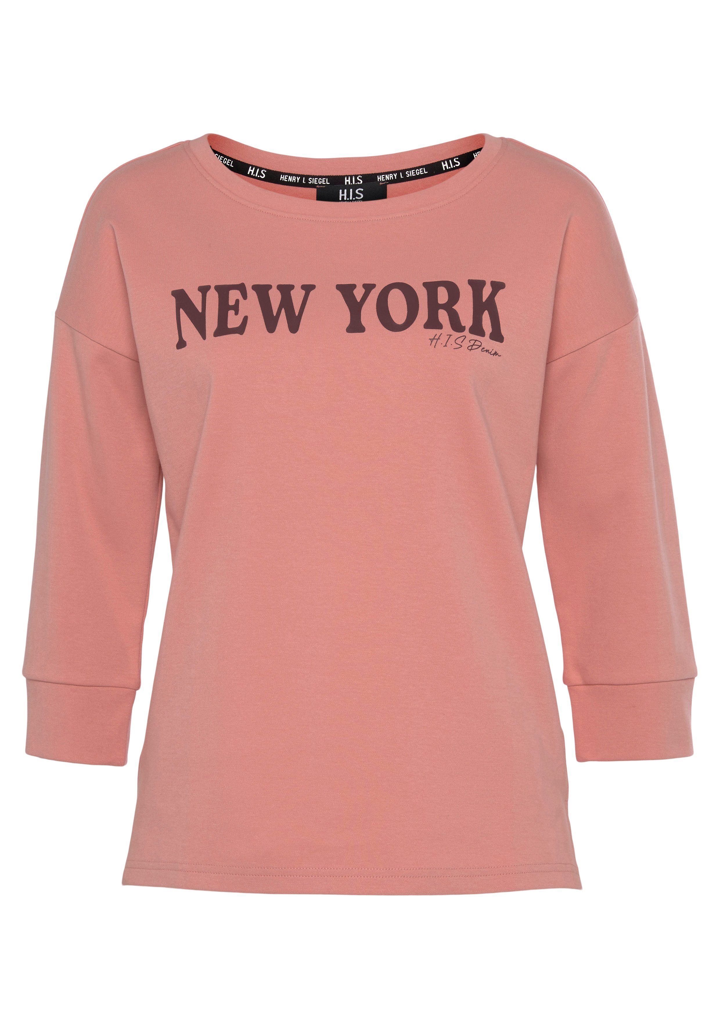 H.I.S New-York 3/4-Arm-Shirt Print mit vorne