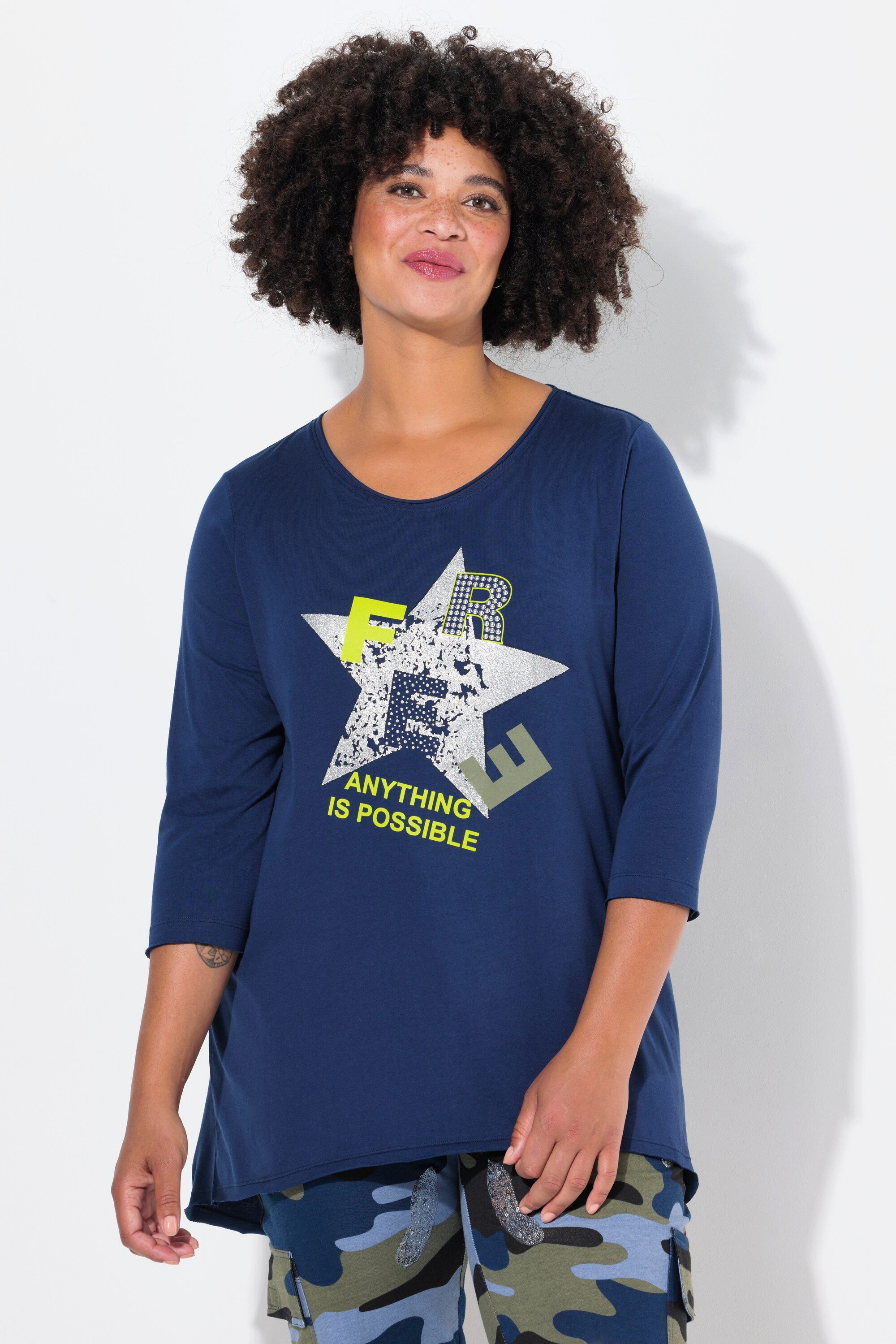 Angel of Style T-Shirt T-Shirt Glitzer-Stern günstig online kaufen
