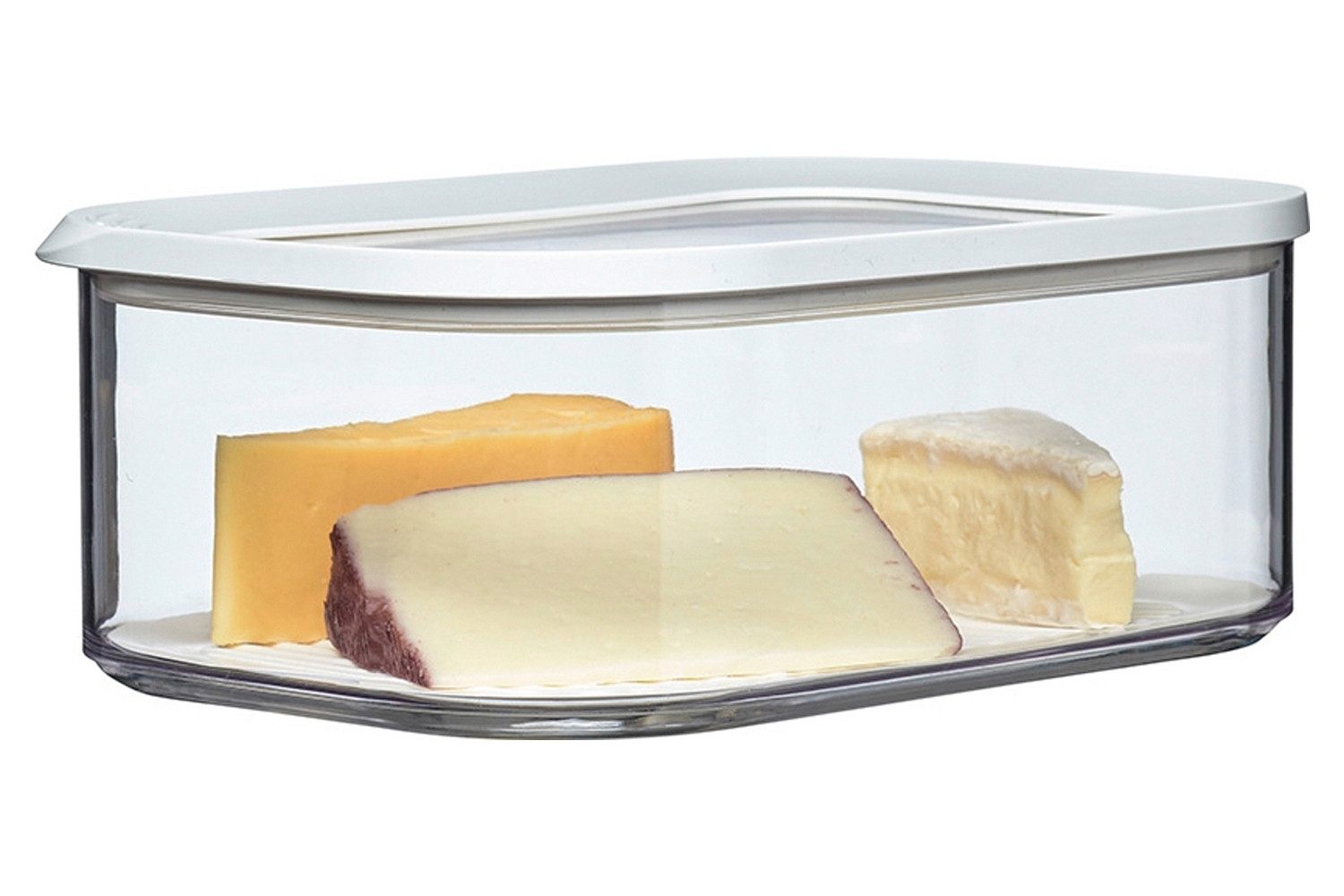 Mepal Vorratsdose MODULA, 2000 ml, Transparent, Weiß, Kunststoff, Spülmaschinengeeignet