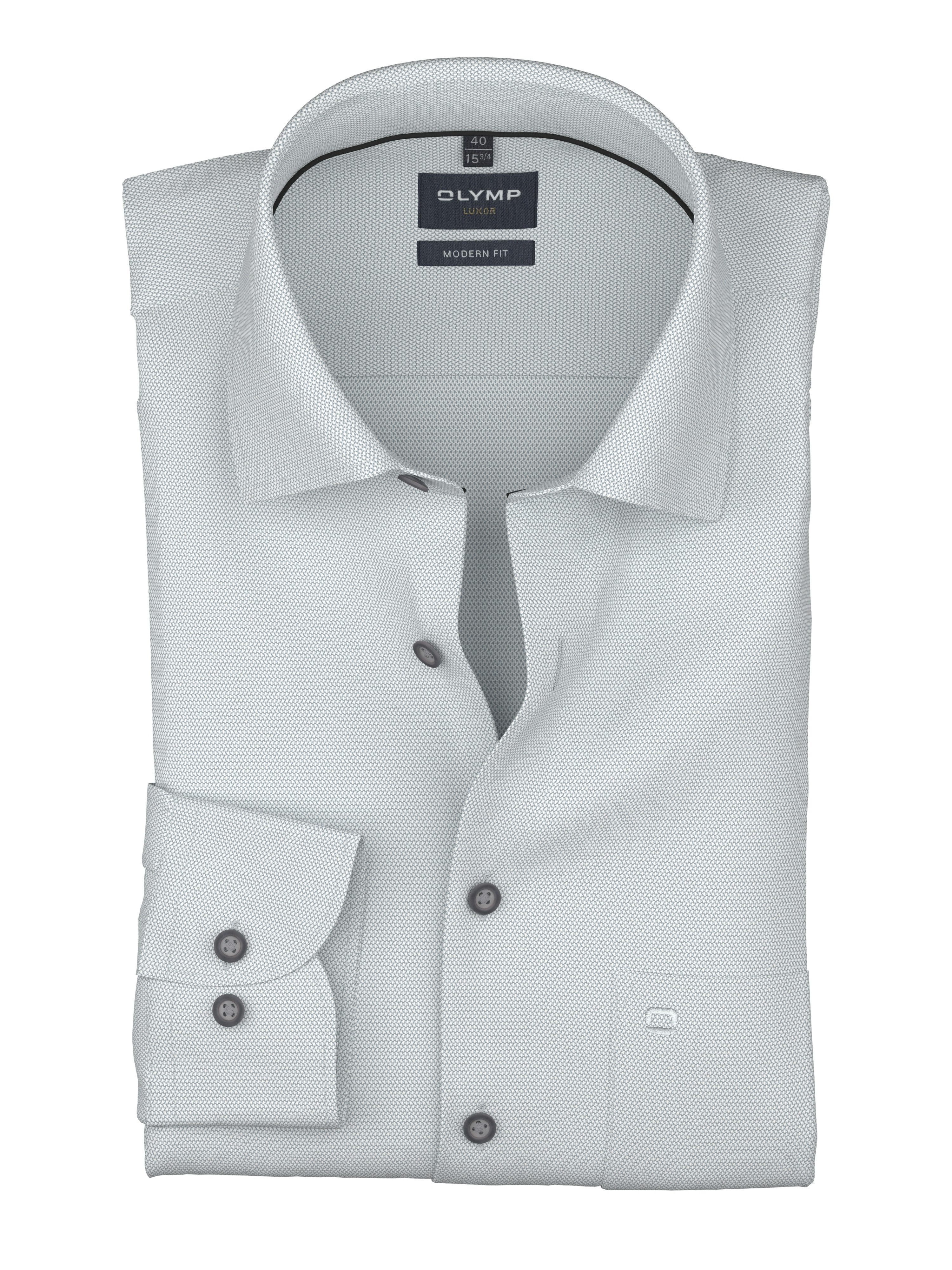 OLYMP Langarmhemd Luxor Businesshemd, modern fit, New-Kentkragen