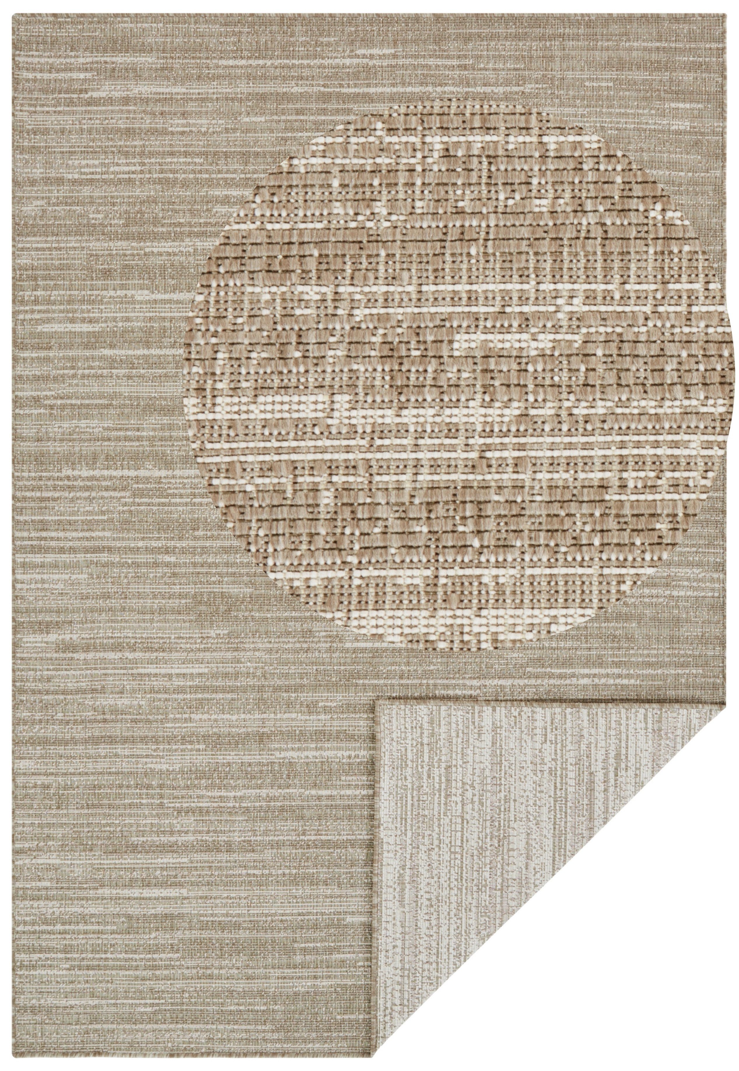 ELLE DECORATION Teppich "Mèlange Wendeteppich" rechteckig 5 mm Höhe Flachge günstig online kaufen
