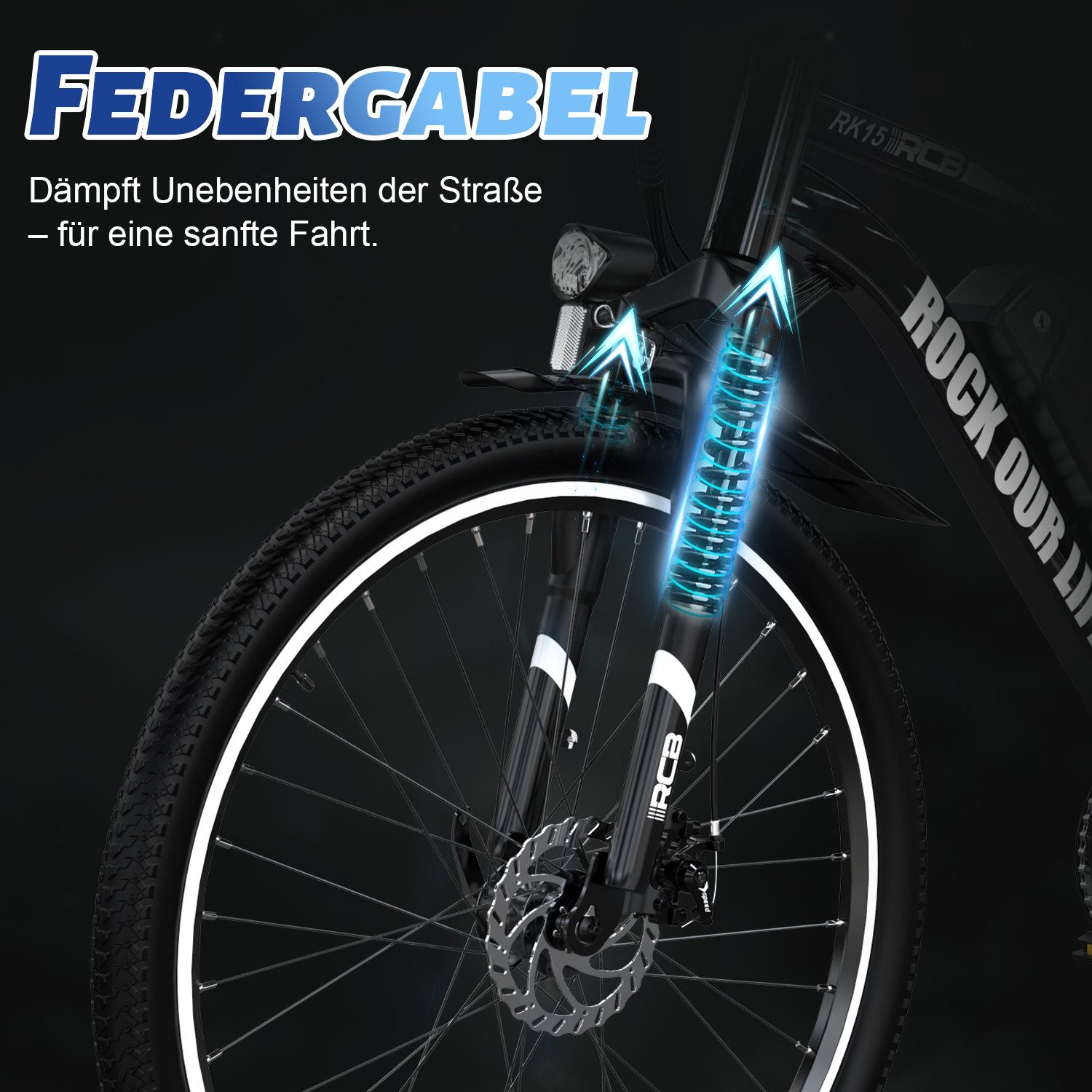RCB E-Bike RK15, APP, 26 Zoll Pedelec, 10,4 Ah Lithium-Akku, Reichweite ...