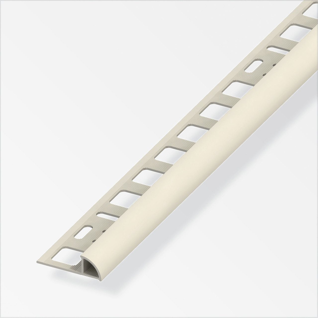 alfer Profil alfer Viertelkreisprofil PVC glatt beige