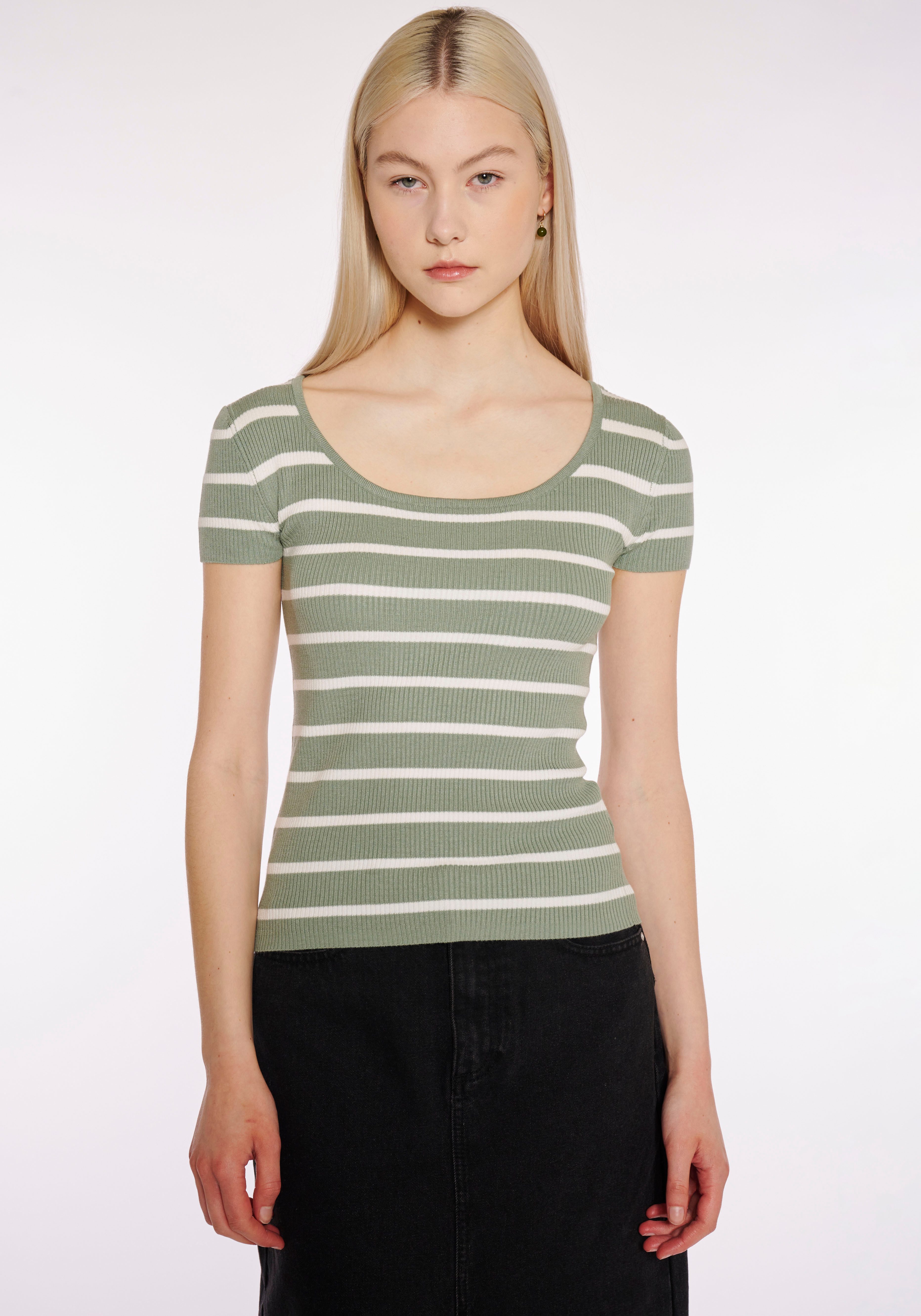 HaILY’S Kurzarmpullover SS V SK Ky44ra günstig online kaufen