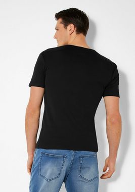 H.I.S T-Shirt mit aufwendiger Knopfleiste perfekt als Unterziehshirt