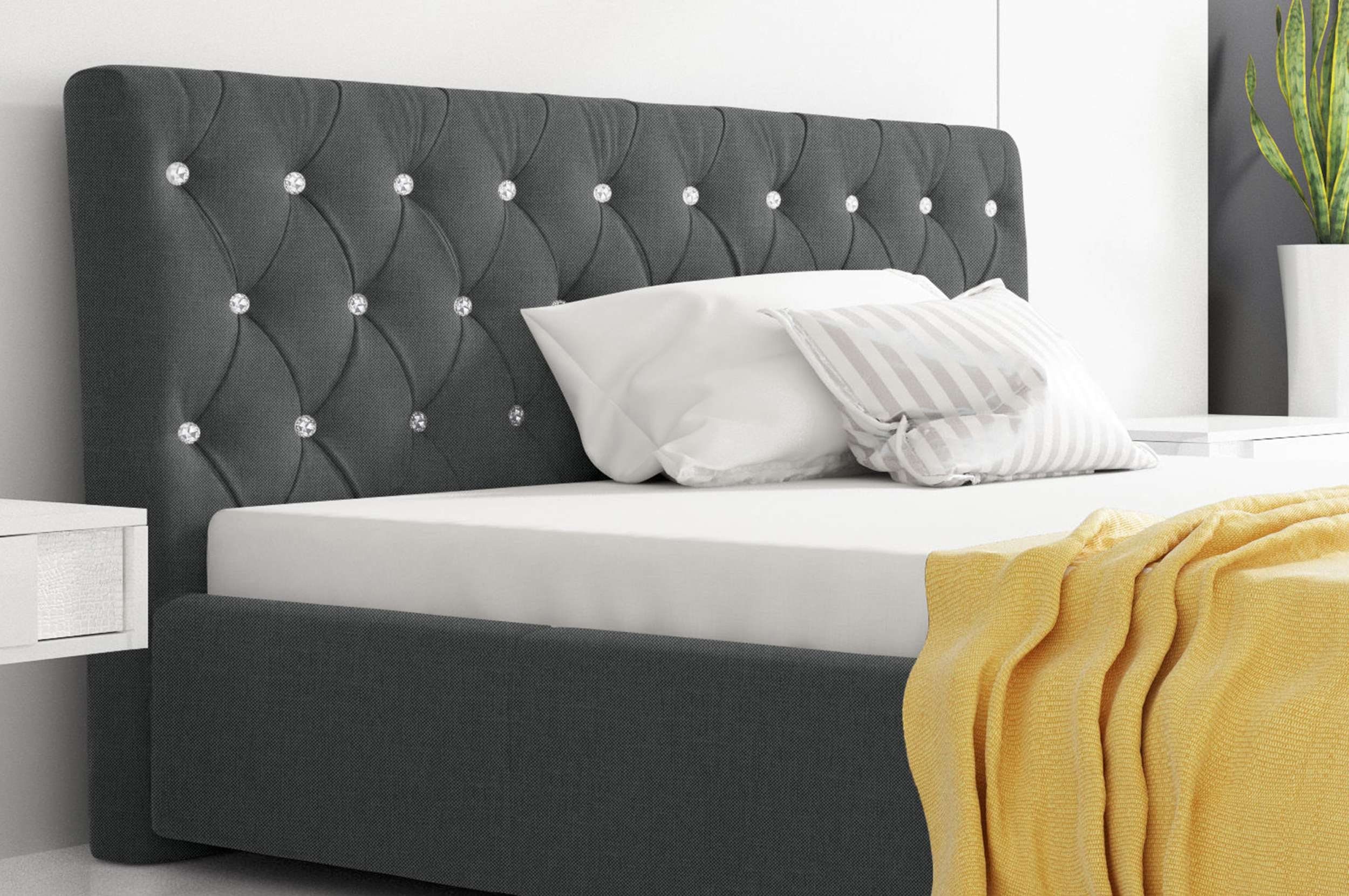 99rooms Polsterbett Kevin (Schlafzimmerbett, Bett), 120/140/160/180/200x200 günstig online kaufen