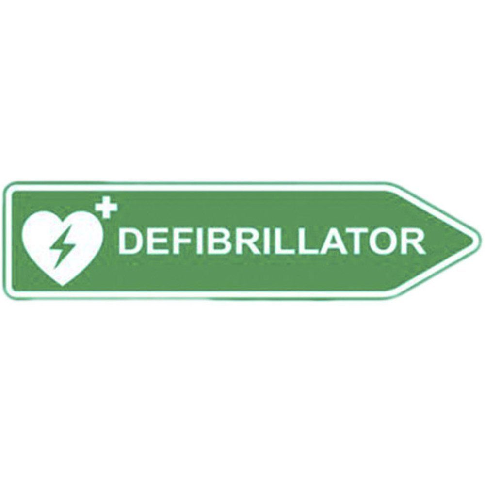 MedX5 Defibrillator MEDX5 AED-Z-SCHILD-R AED-Schild Außenbereich Aluminium