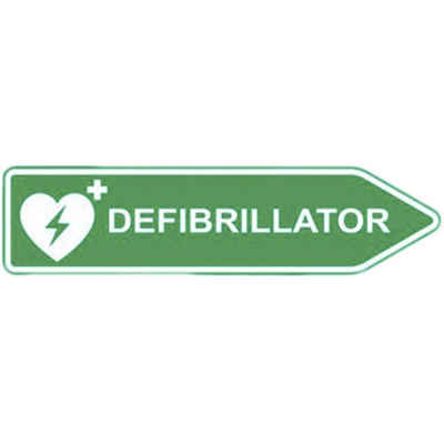 MedX5 Defibrillator MEDX5 AED-Z-SCHILD-R AED-Schild Außenbereich