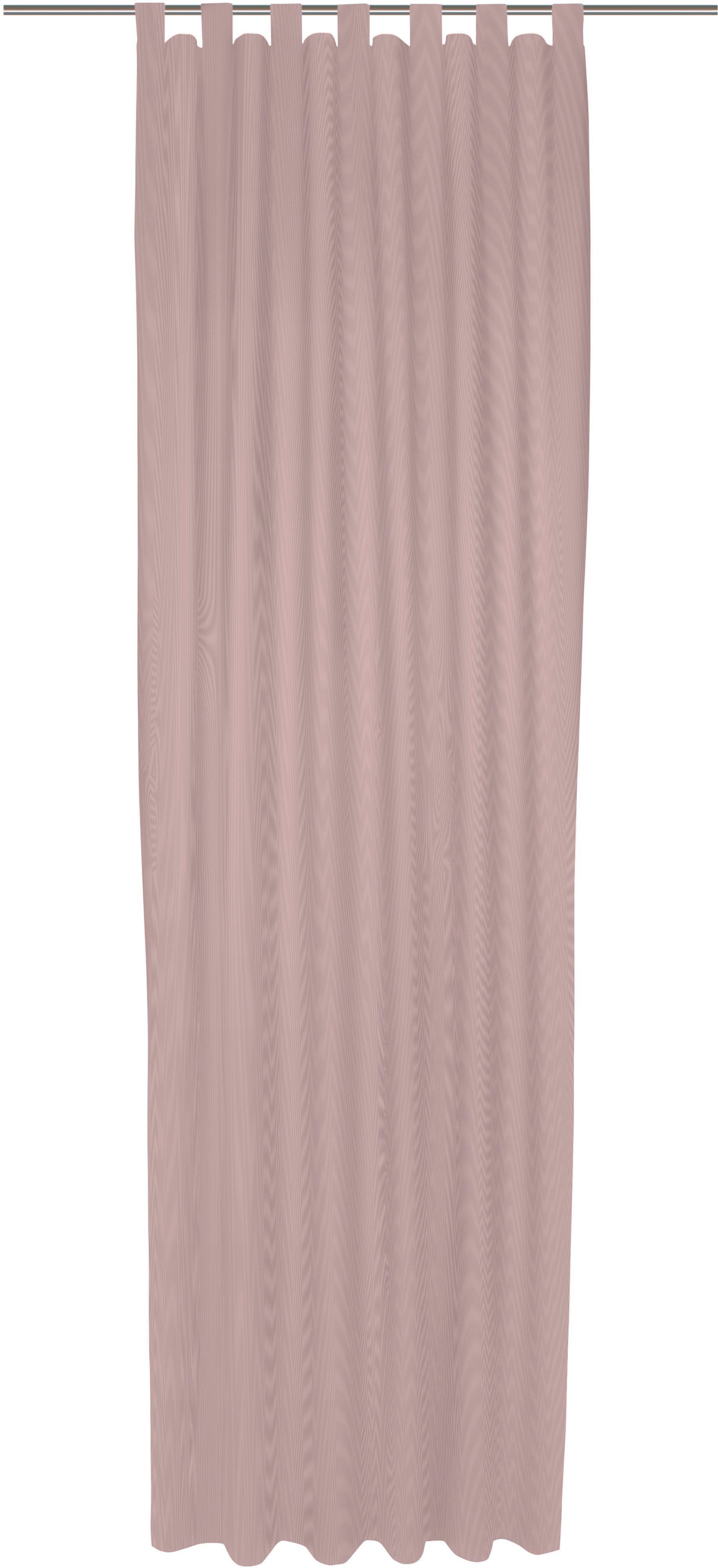 rosa Uni blickdicht, St), nach Vorhang (1 Maß Collection, Schlaufen Wirth,