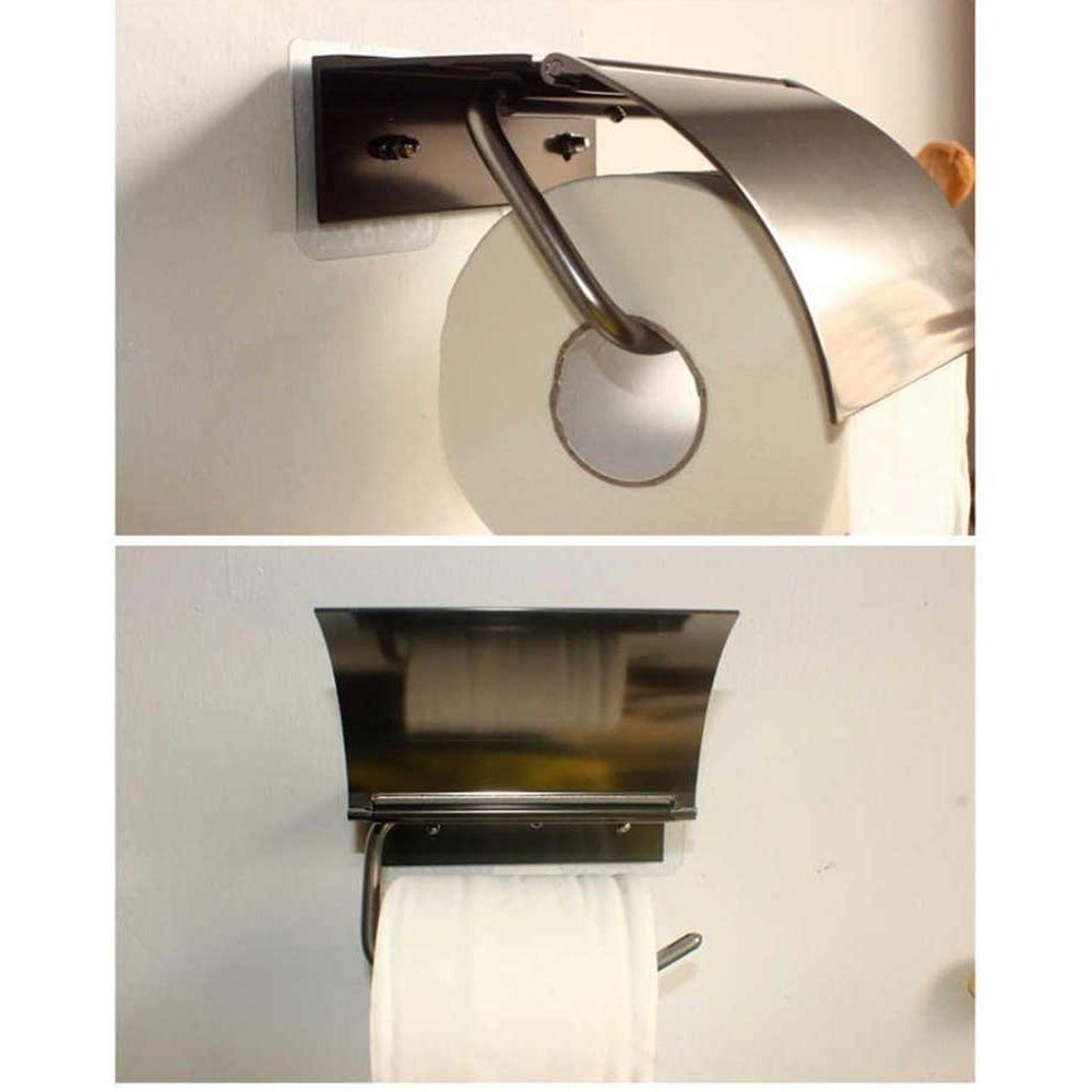 1-tlg. Papierrollenhalter, TUABUR Stauraumregal Toilettenpapierhalter Handtuchhalter Badaccessoires