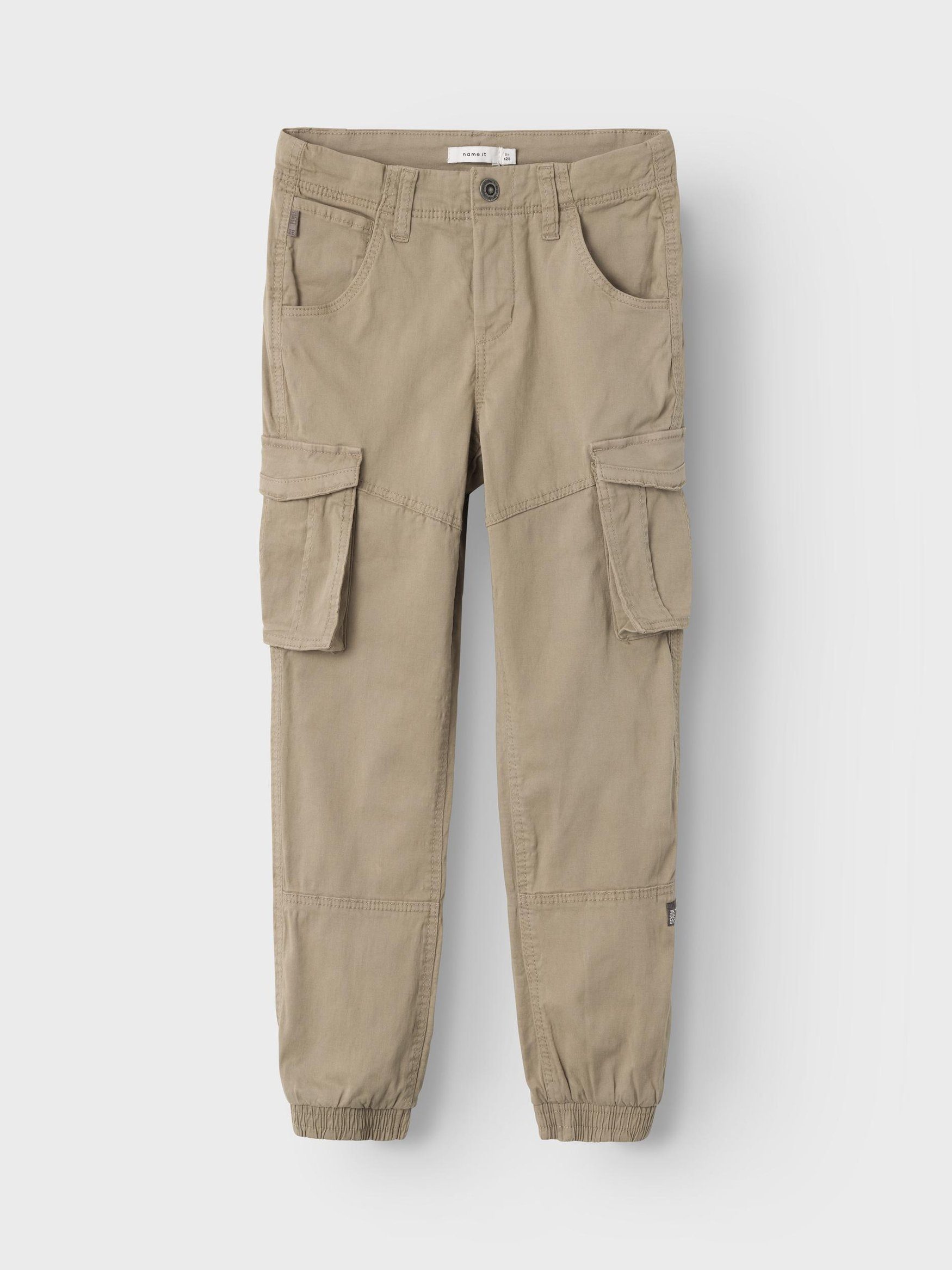 Name It Cargohose Cargo Hose für Jungen Jogger Chino Freizeithose NKMRYAN 4488 in Braun-2 | Stretchhosen