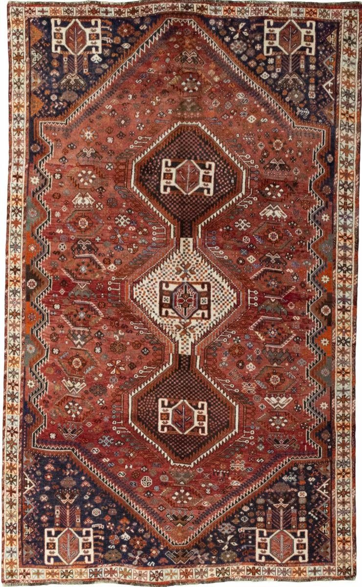 Orientteppich Shiraz 175x289 Handgeknüpfter Orientteppich / Perserteppich, Nain Trading, rechteckig, Höhe: 10 mm