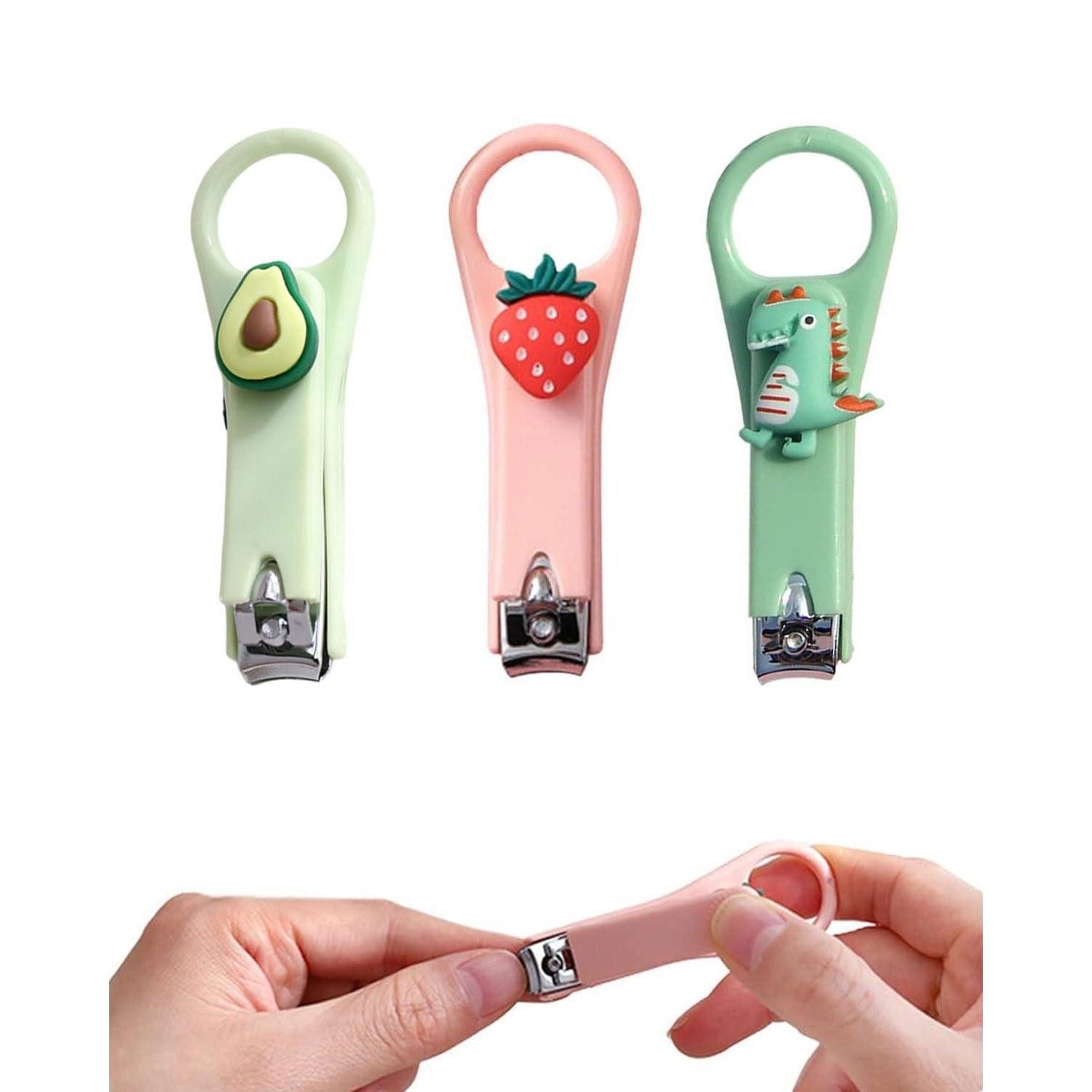 LuxusKollektion Nagelknipser-Set Kinder-Nagelknipser 3er Set Cartoon Edelstahl